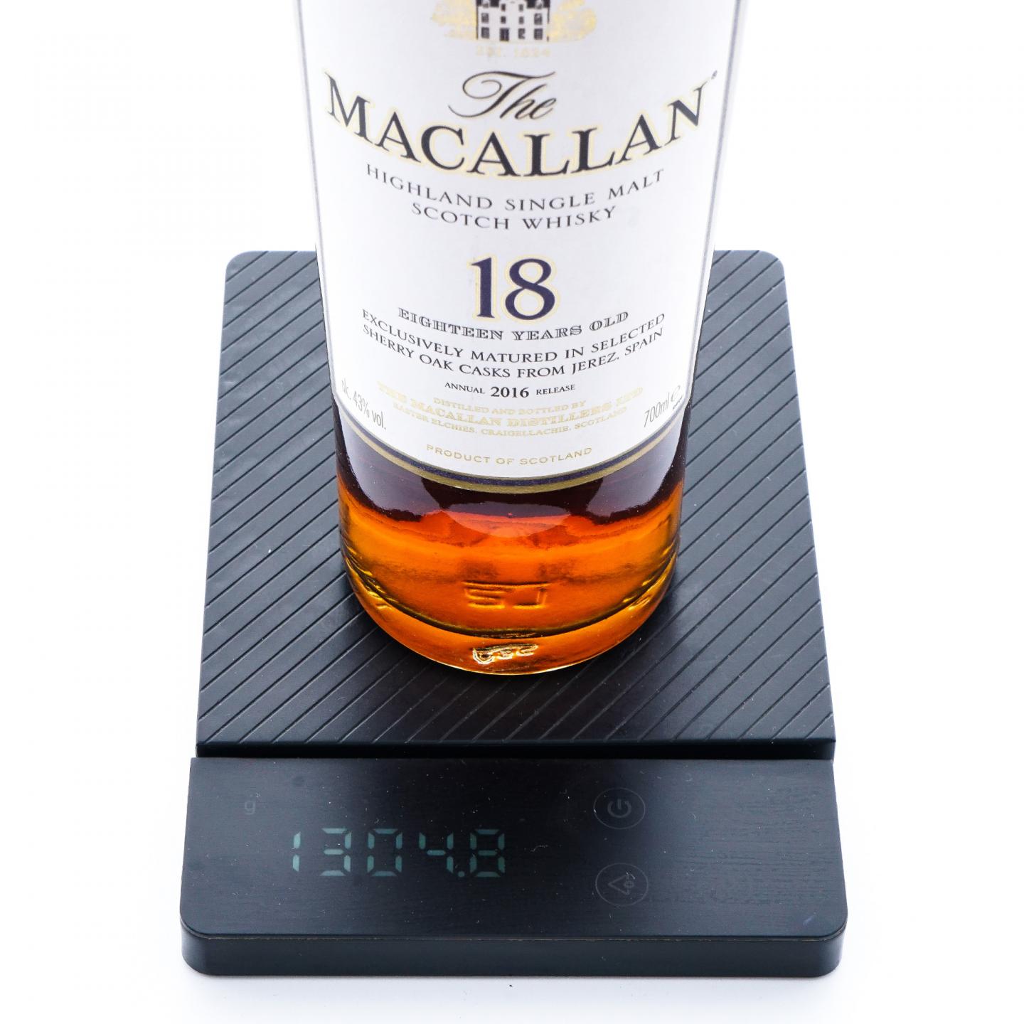 Macallan 麦卡伦 18年 2016 雪莉桶 700ml