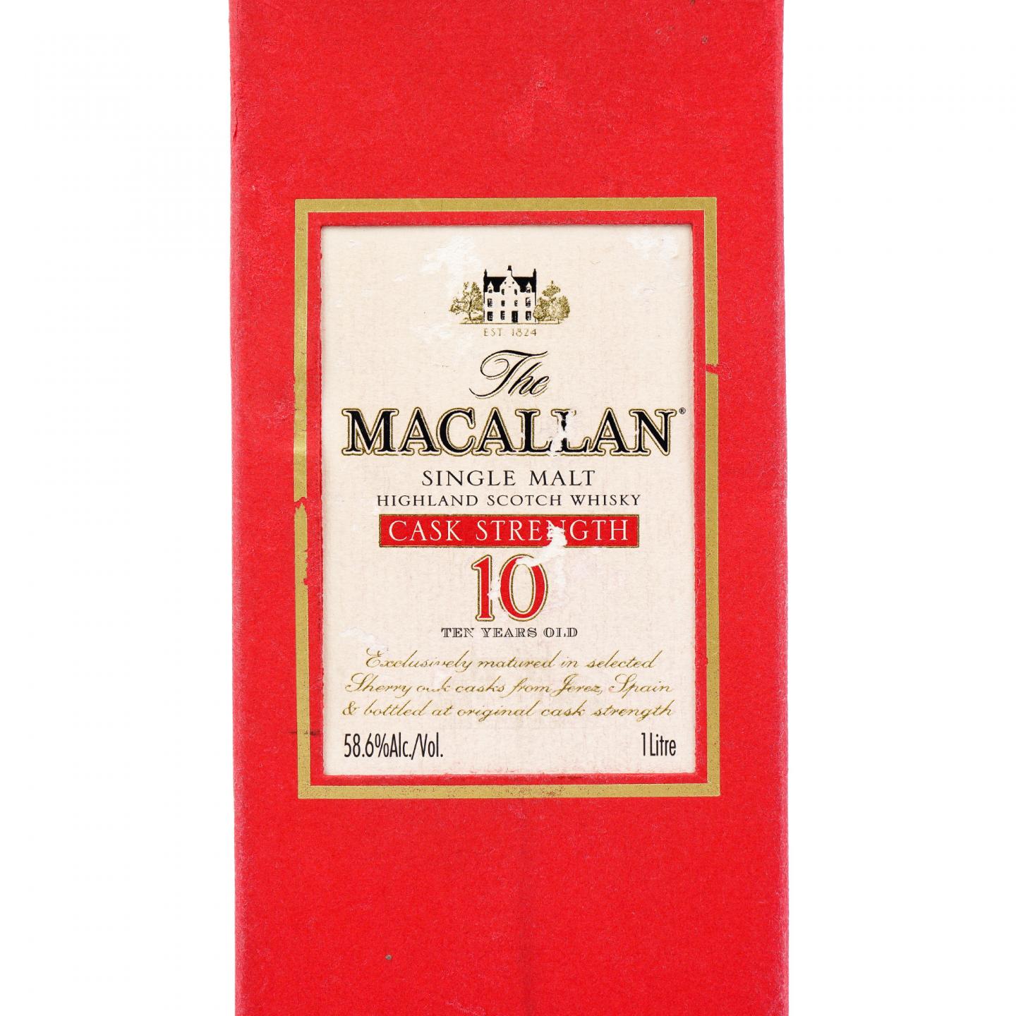 Macallan 麦卡伦 10年 桶强 1升装 58.6%