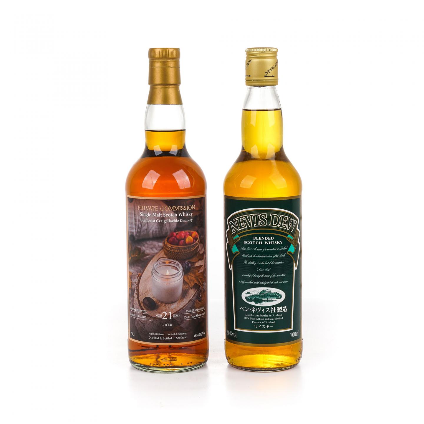 克莱拉奇 21年/Nevis Dew 本尼维斯 调和 2瓶组