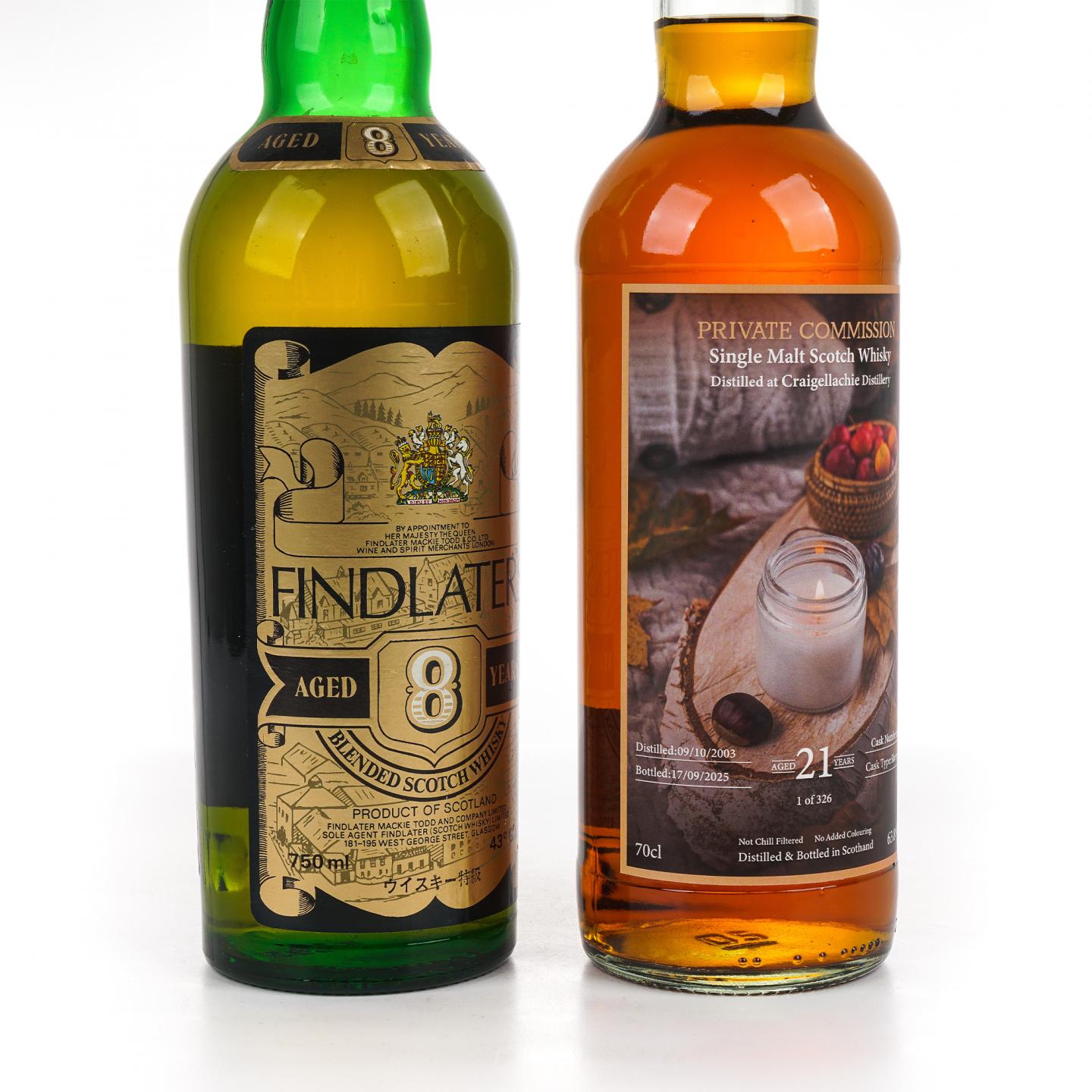 Findlater’s 芬德拉特 8年/克莱拉奇 21年 2瓶组