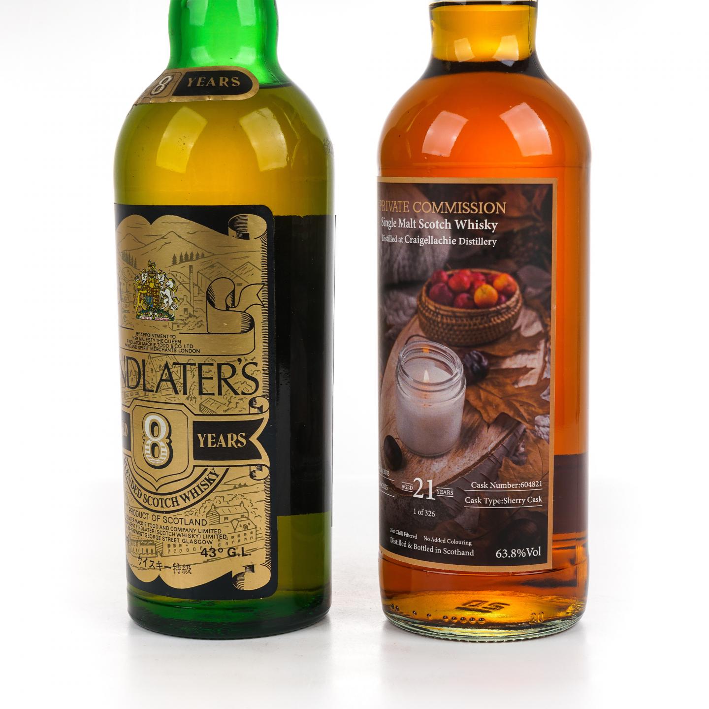 Findlater’s 芬德拉特 8年/克莱拉奇 21年 2瓶组