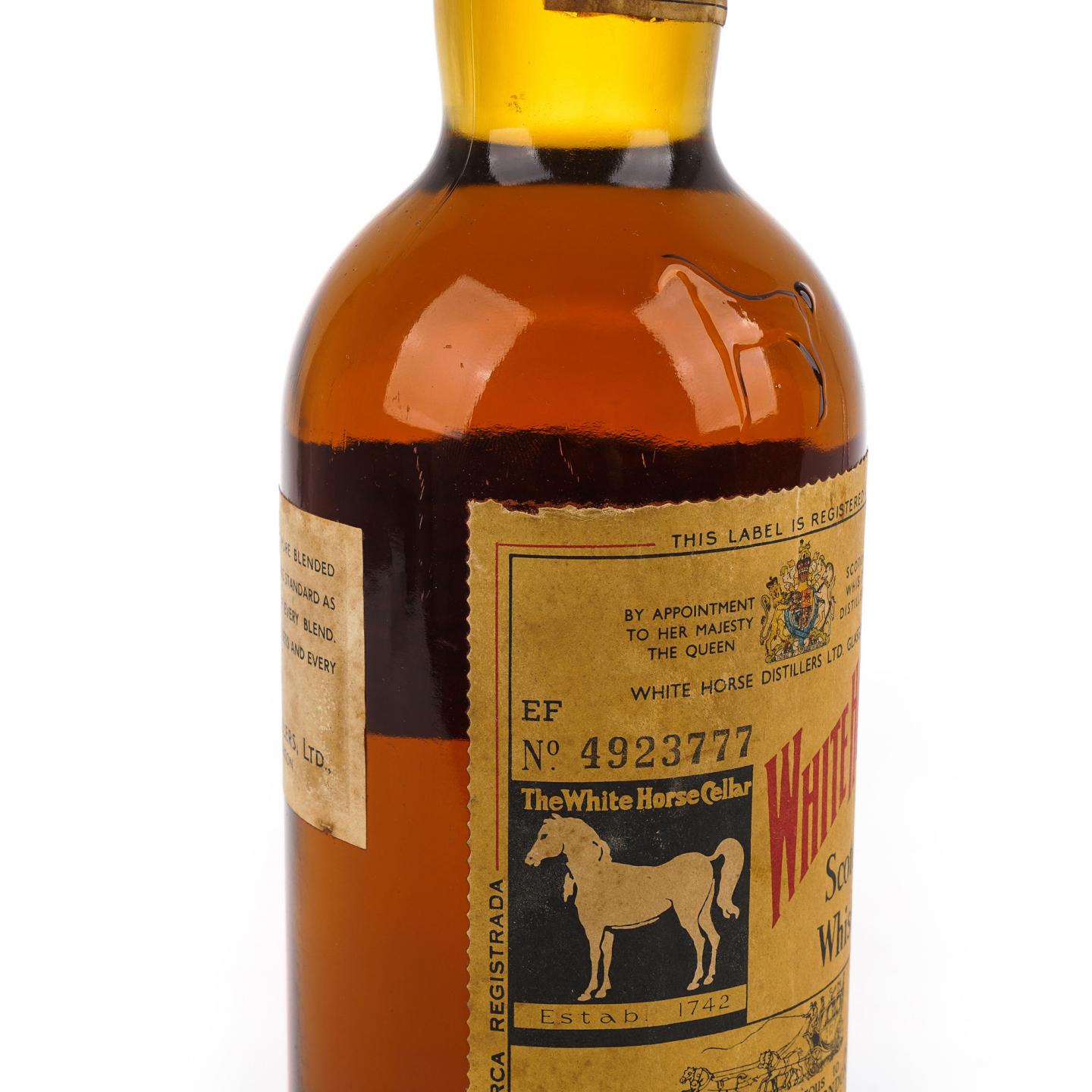 White Horse 白马 60-70年代初 调和 弹弓头 760ml