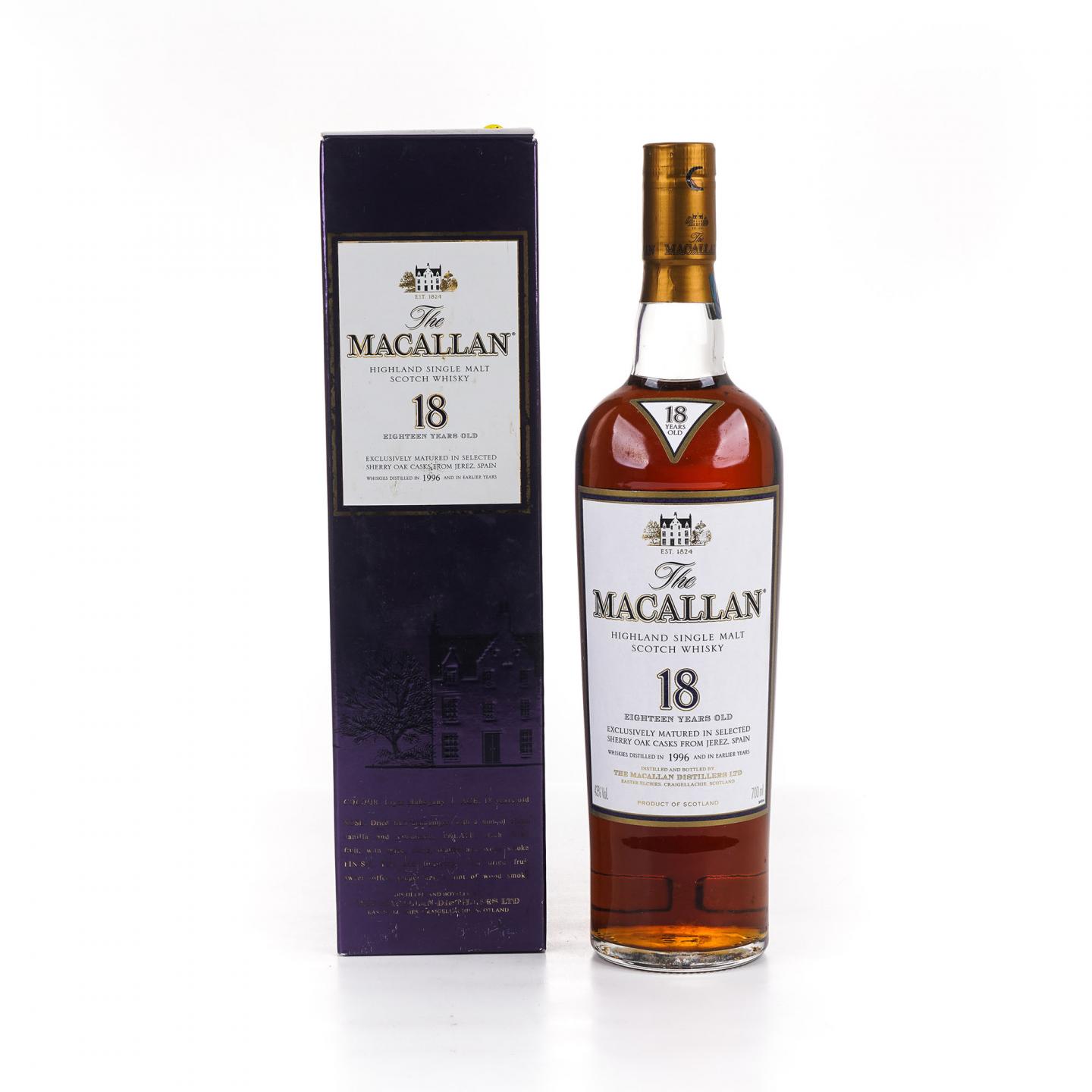 Macallan 麦卡伦 18年 1996 雪莉桶 700ml