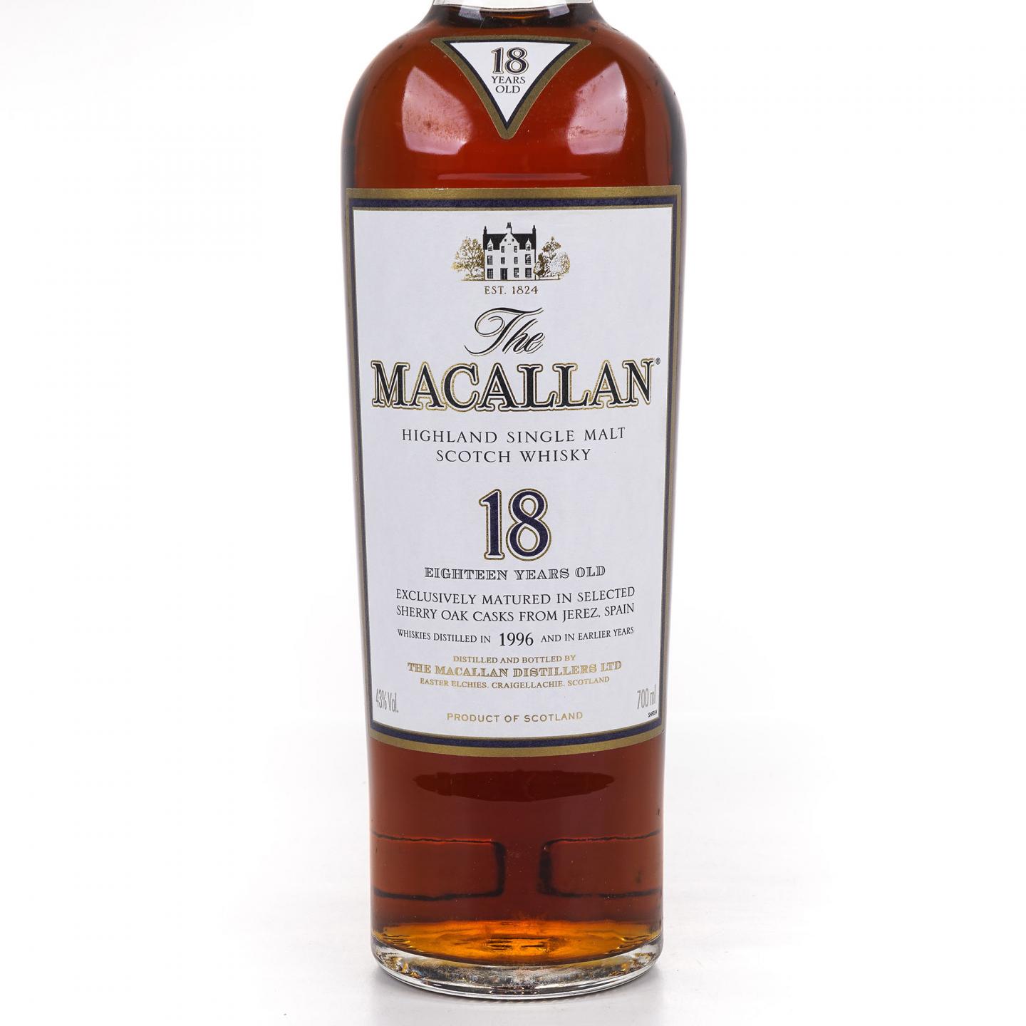 Macallan 麦卡伦 18年 1996 雪莉桶 700ml