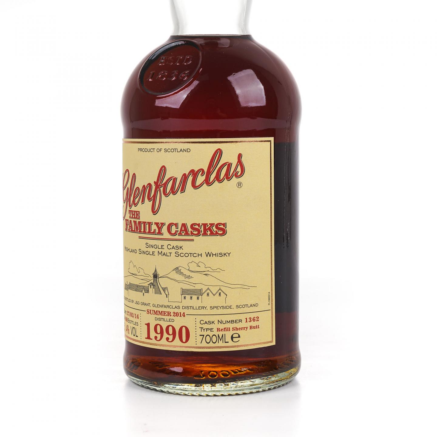 Glenfarclas 格兰花格 1990-2014 家族桶 雪莉单桶#1362