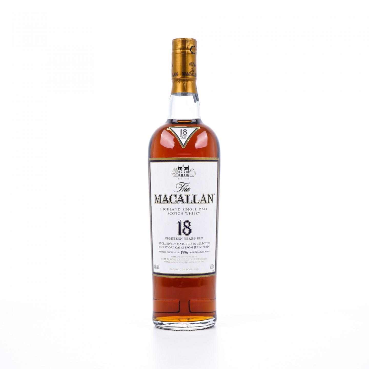 Macallan 麦卡伦 18年 1996 雪莉桶