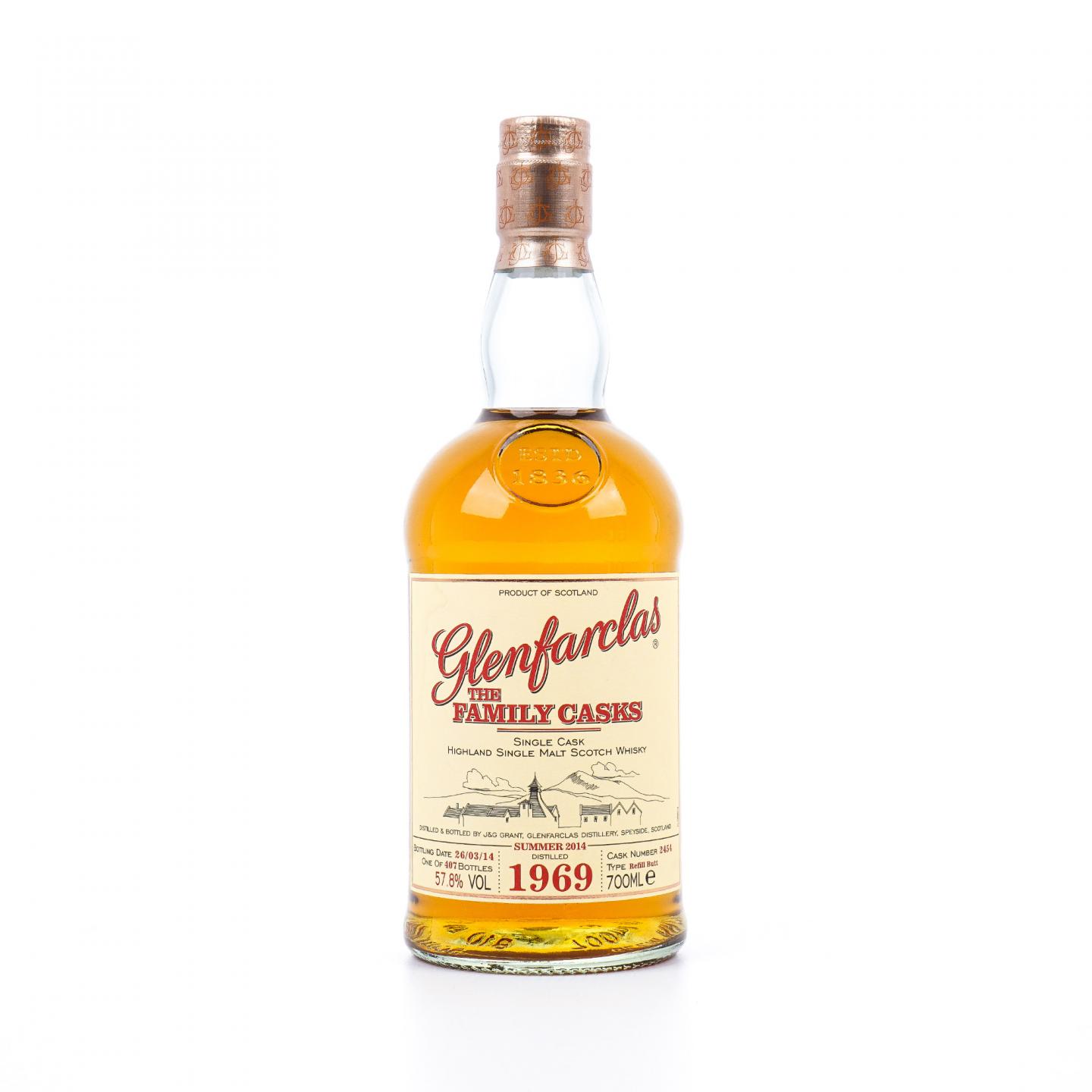 Glenfarclas 格兰花格 1969-2014 家族桶 单桶#2454