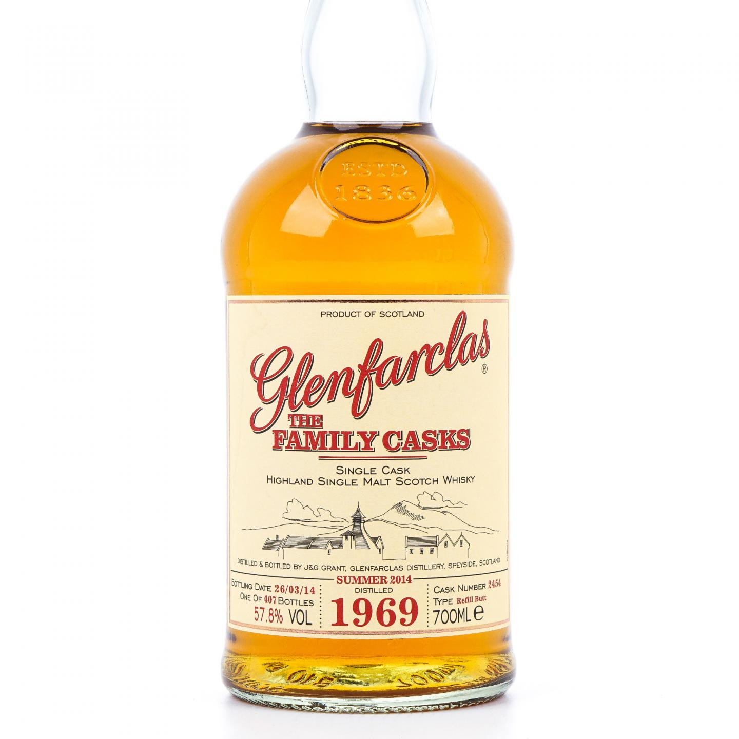 Glenfarclas 格兰花格 1969-2014 家族桶 单桶#2454