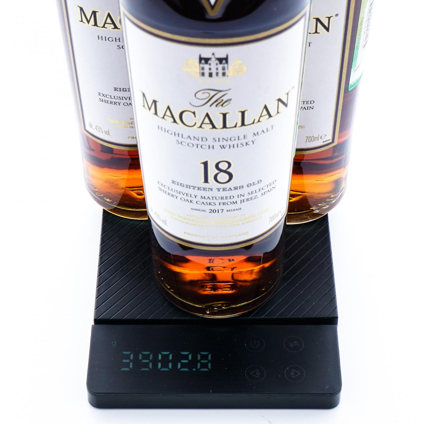 Macallan 麦卡伦 18年 2017 雪莉桶 3支组