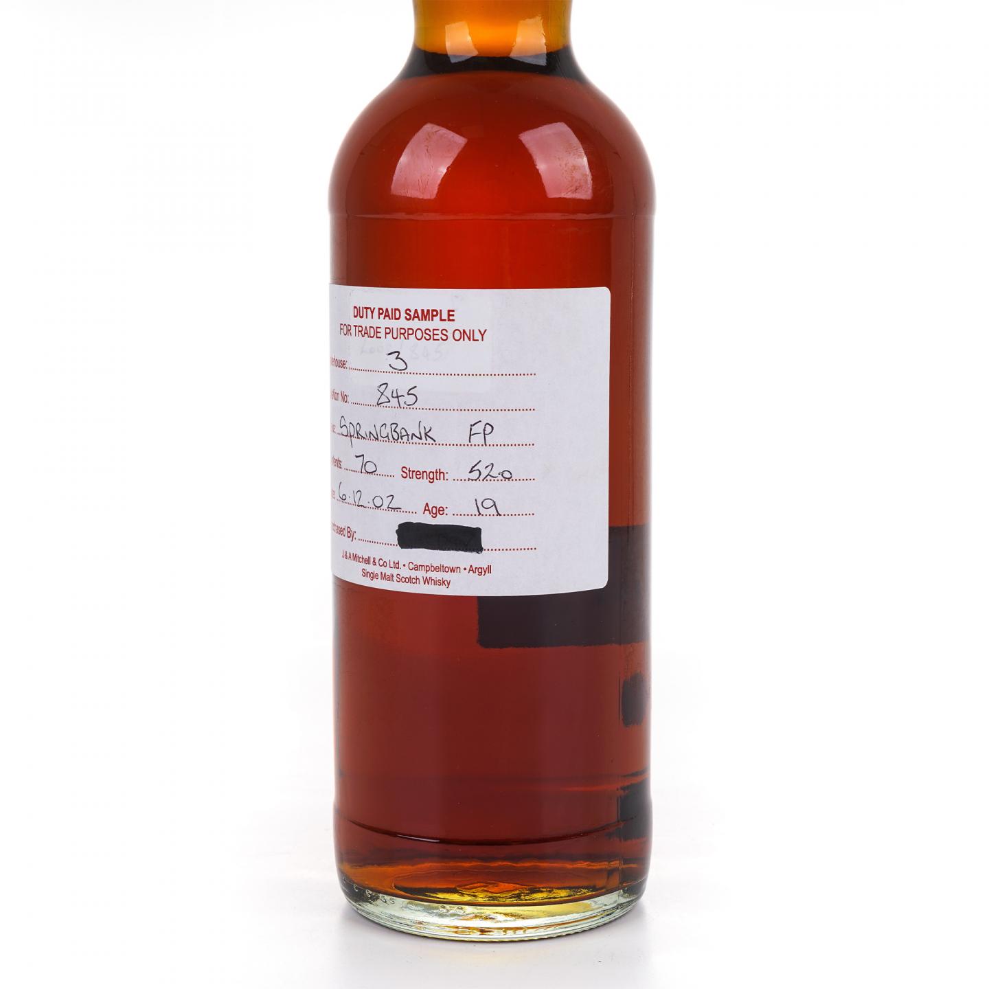 Springbank 云顶 19年 2002 完税瓶