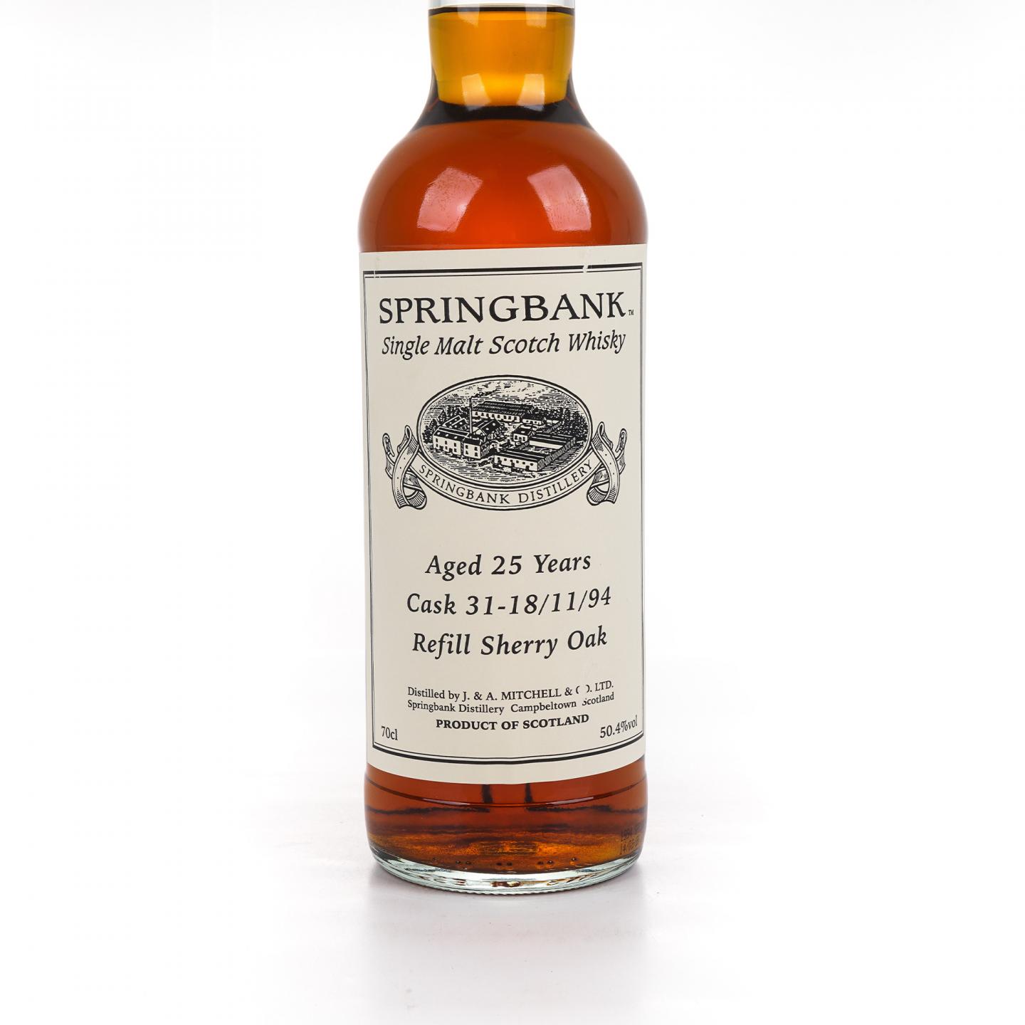 Springbank 云顶 25年 1994-2020 私人桶