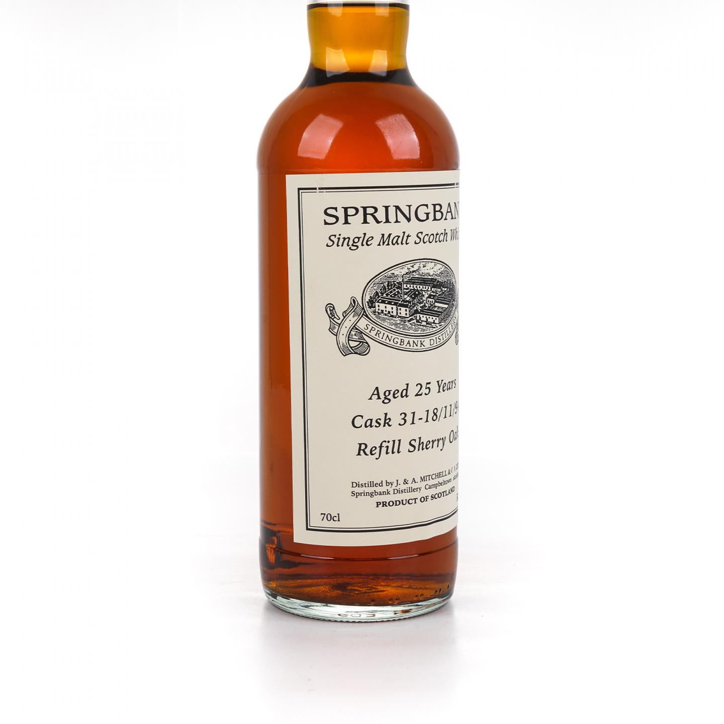 Springbank 云顶 25年 1994-2020 私人桶
