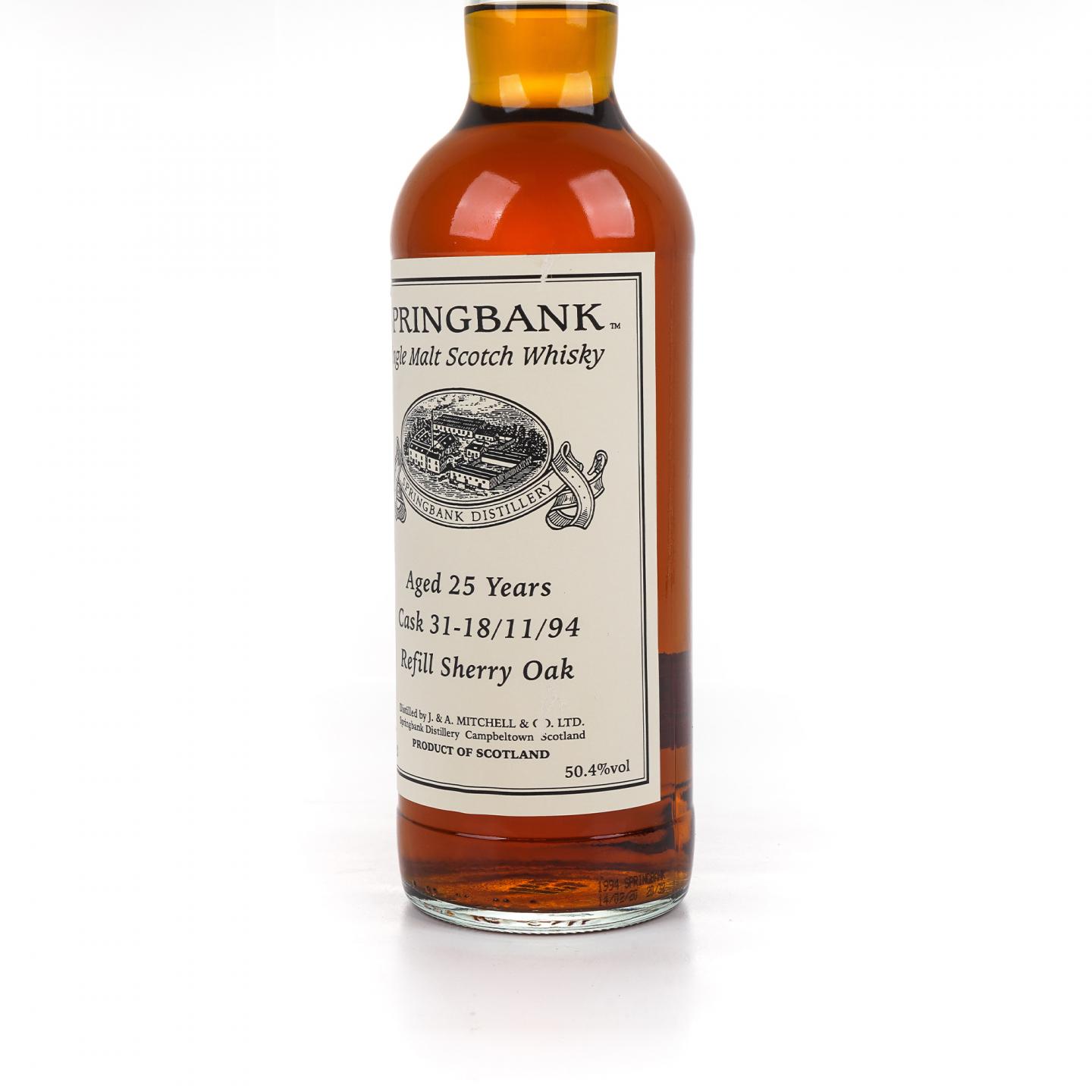 Springbank 云顶 25年 1994-2020 私人桶