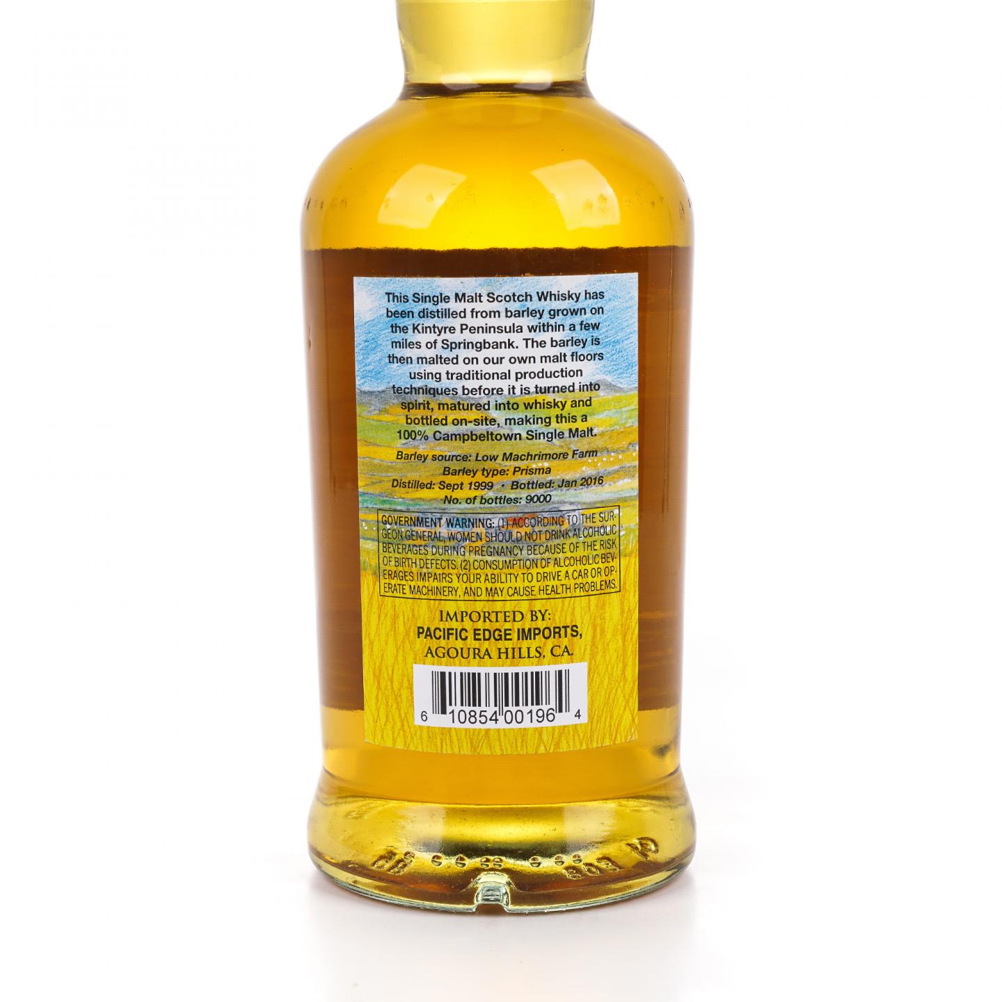 Springbank 云顶 16年 1999-2016 本地大麦 750ml