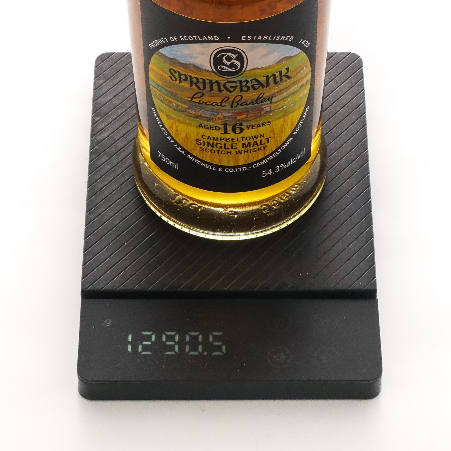 Springbank 云顶 16年 1999-2016 本地大麦 750ml