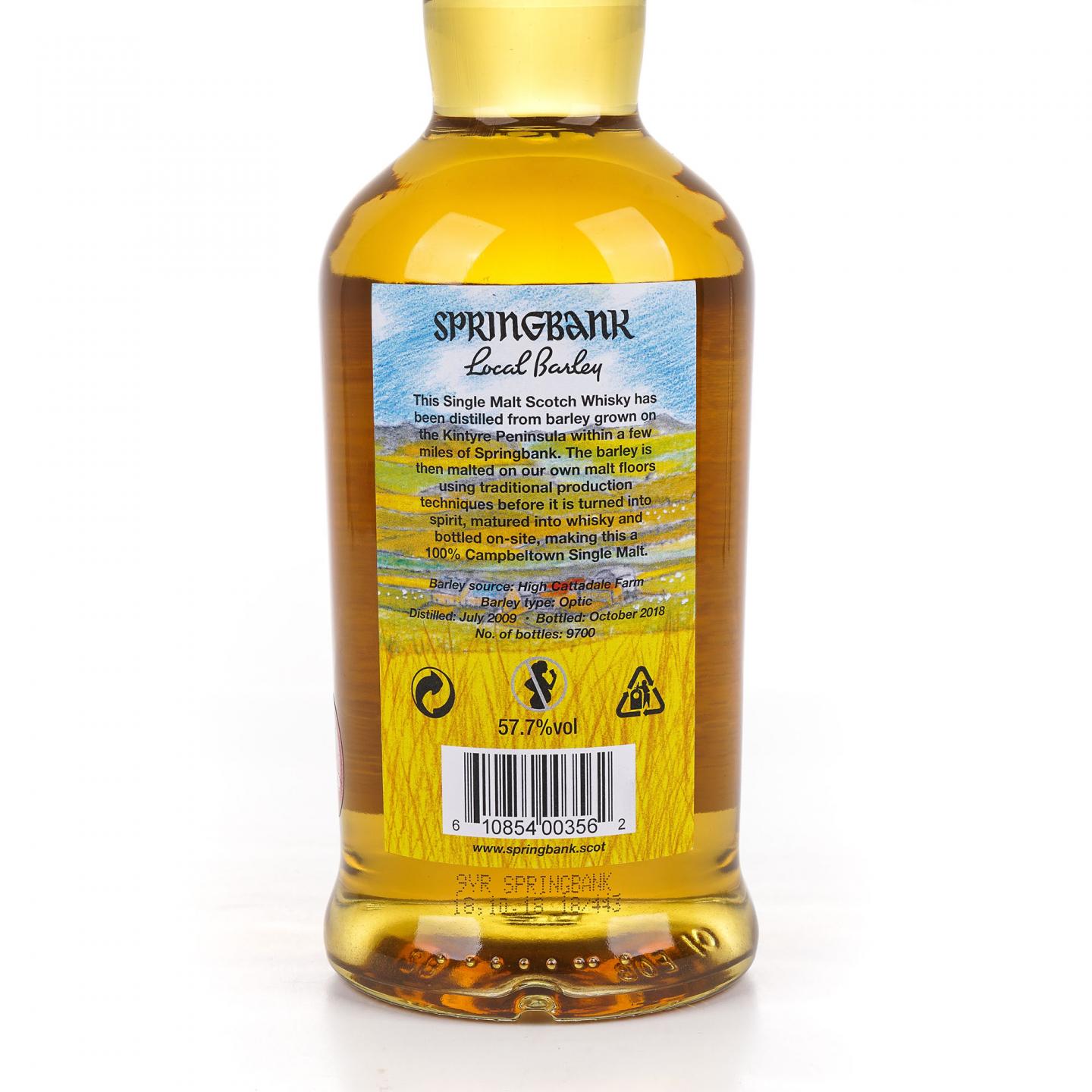 Springbank 云顶 9年 2009-2018 本地大麦