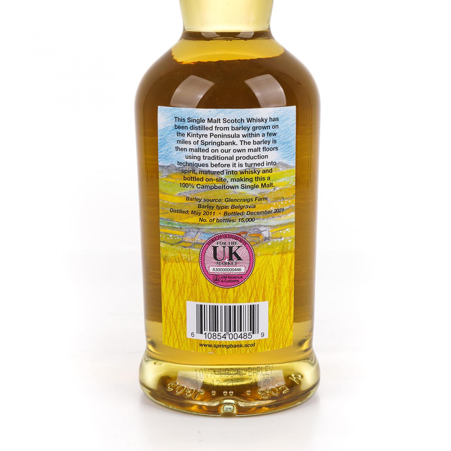 Springbank 云顶 10年 2011-2021 本地大麦