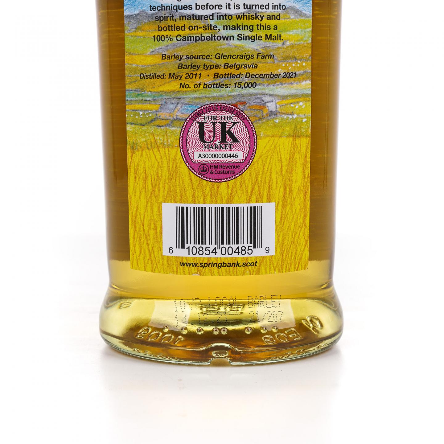 Springbank 云顶 10年 2011-2021 本地大麦