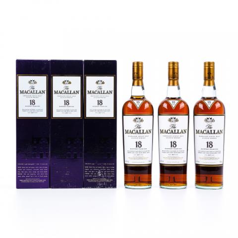 Macallan 麦卡伦 18年 2017 雪莉桶 3支组