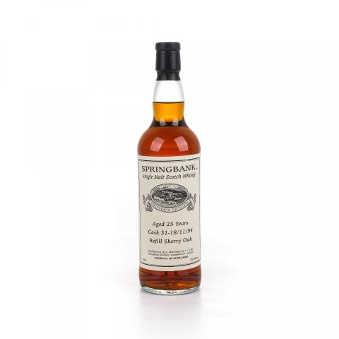 Springbank 云顶 25年 1994-2020 私人桶