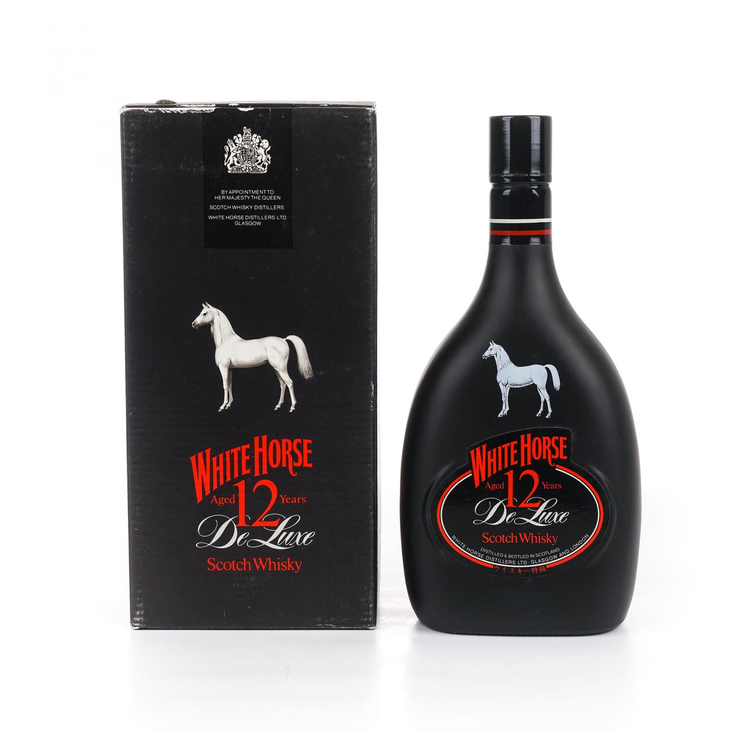 White Horse 白马 12年 1980s 黑瓷瓶 750ml