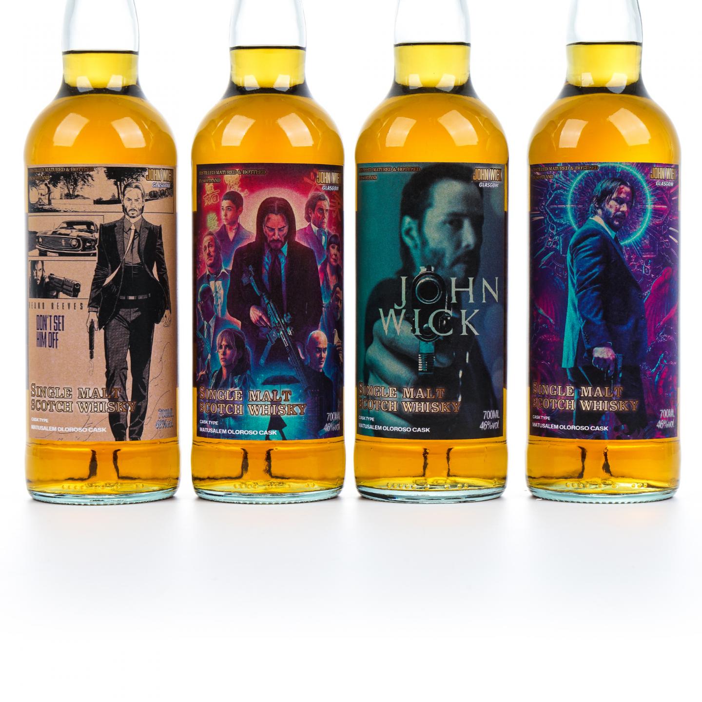 Glasgow 格拉斯哥 2023 雪莉桶 《疾速追杀第一季》联名款 行货 4瓶组