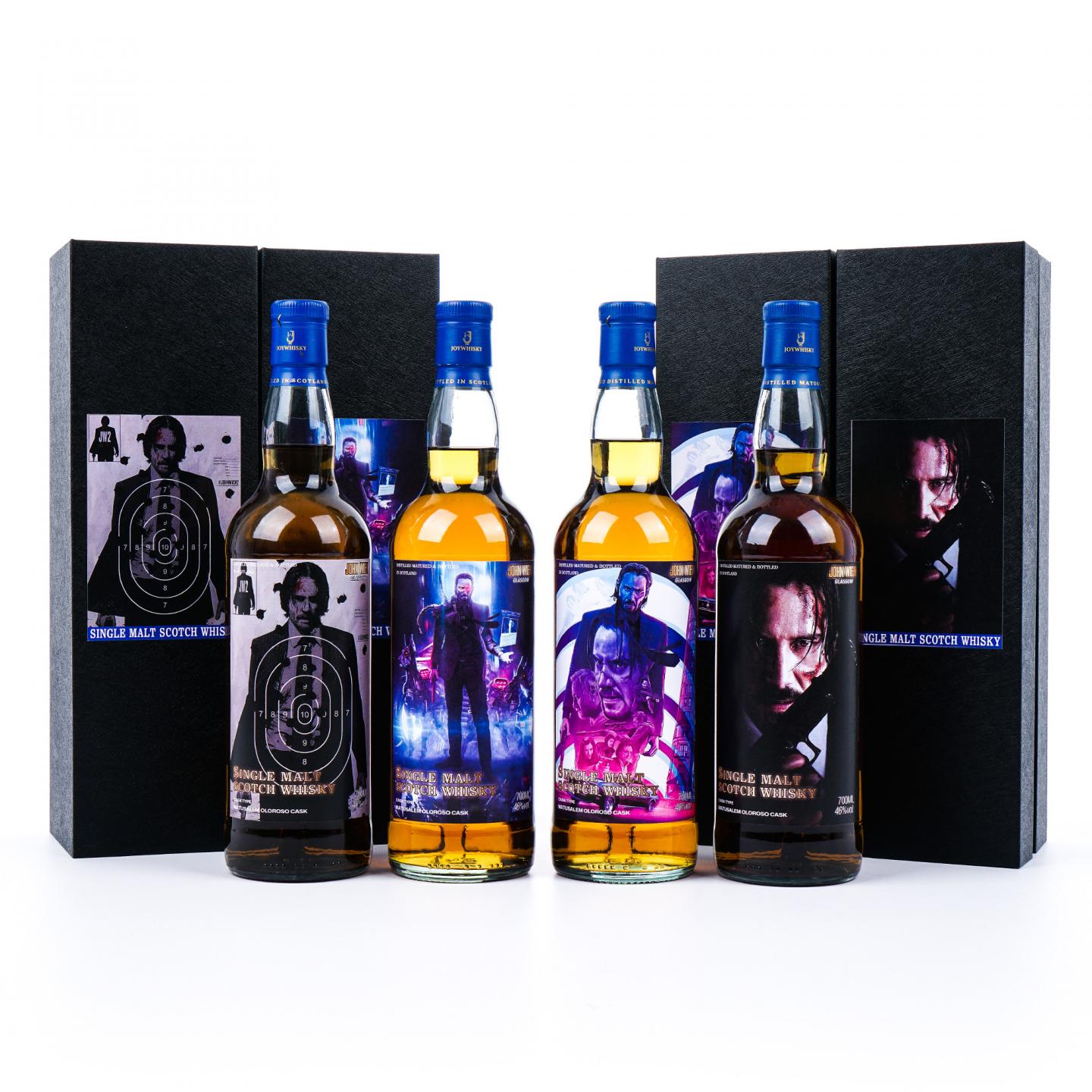 Glasgow 格拉斯哥 2023 雪莉桶 《疾速追杀第二季》联名款 行货 4瓶组