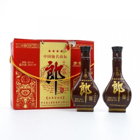 四川郎酒·青花郎 礼盒装 浓香型 225ml*2瓶