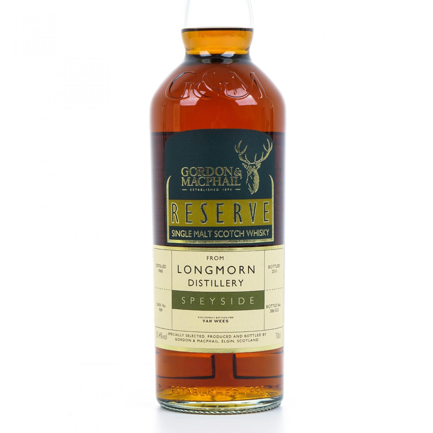 Longmorn 朗摩 1968-2011 初填雪莉桶#909 GM