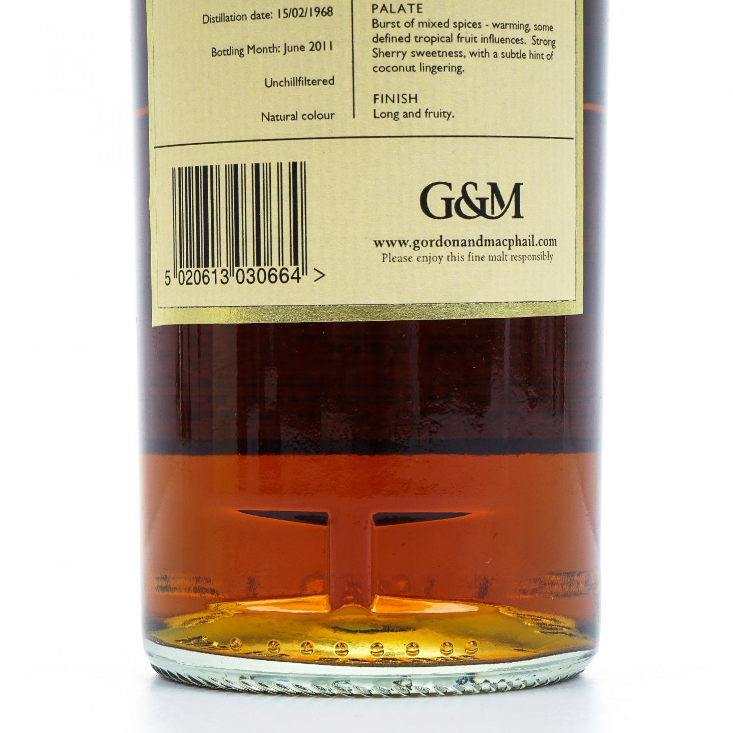 Longmorn 朗摩 1968-2011 初填雪莉桶#909 GM