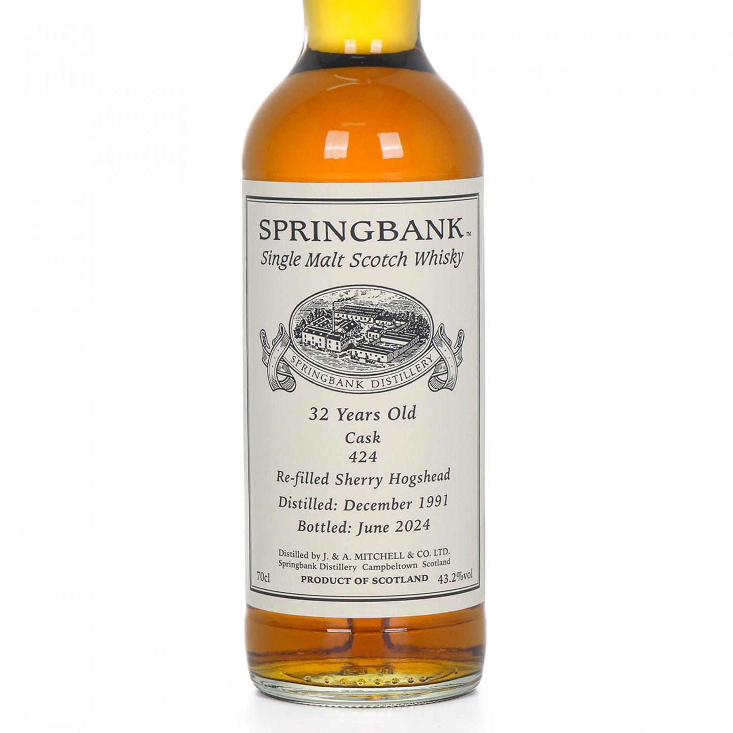 Springbank 云顶 32年 1991-2024 单桶#424