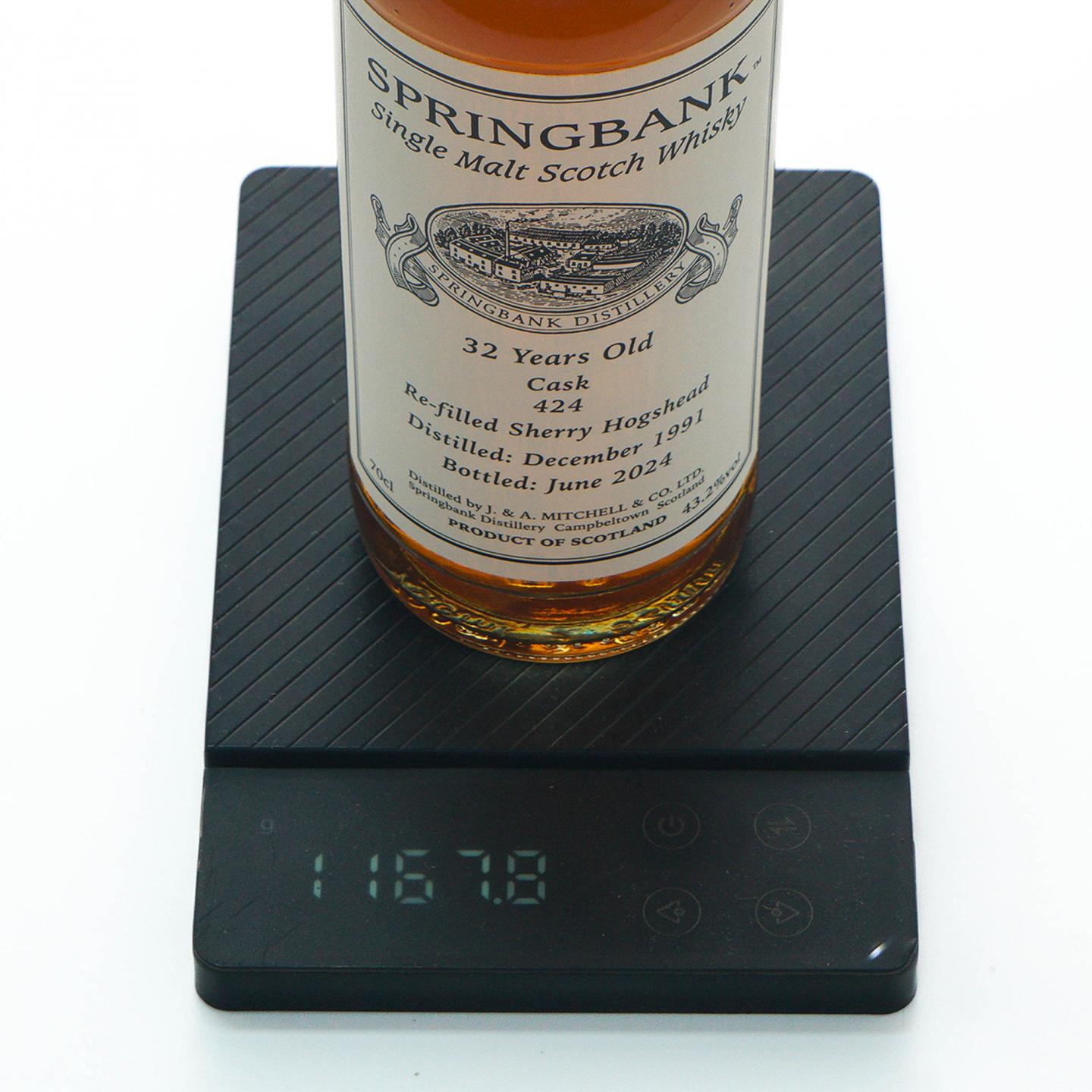 Springbank 云顶 32年 1991-2024 单桶#424