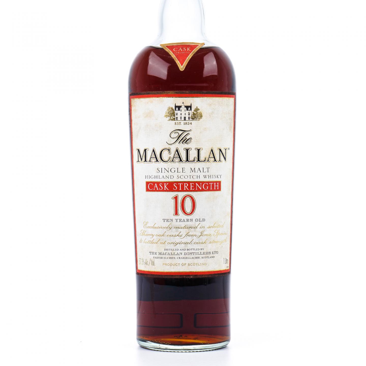Macallan 麦卡伦 10年 桶强 1升装 57.3%vol. 草写版