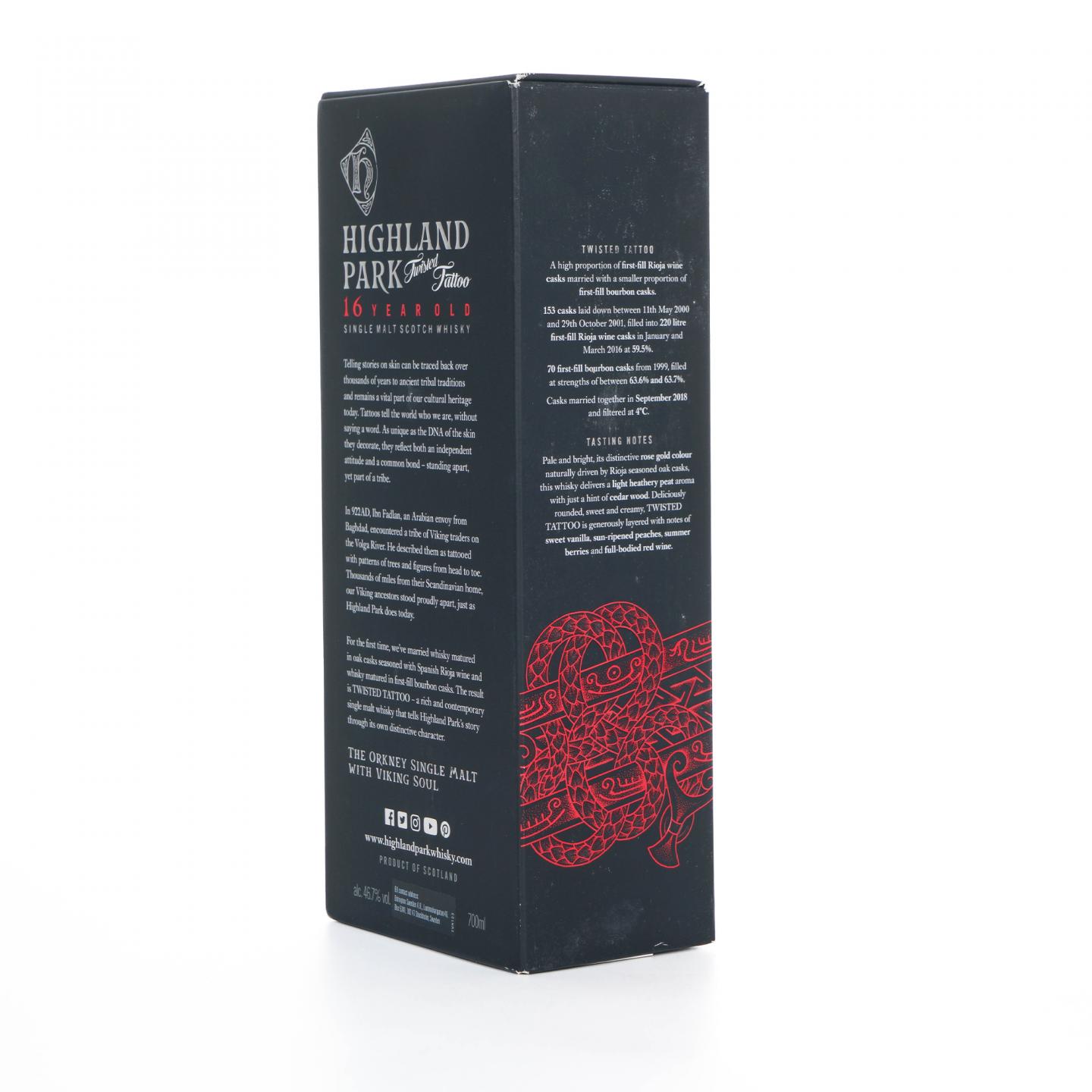 Highland Park 高原骑士 16年 Twisted Tattoo