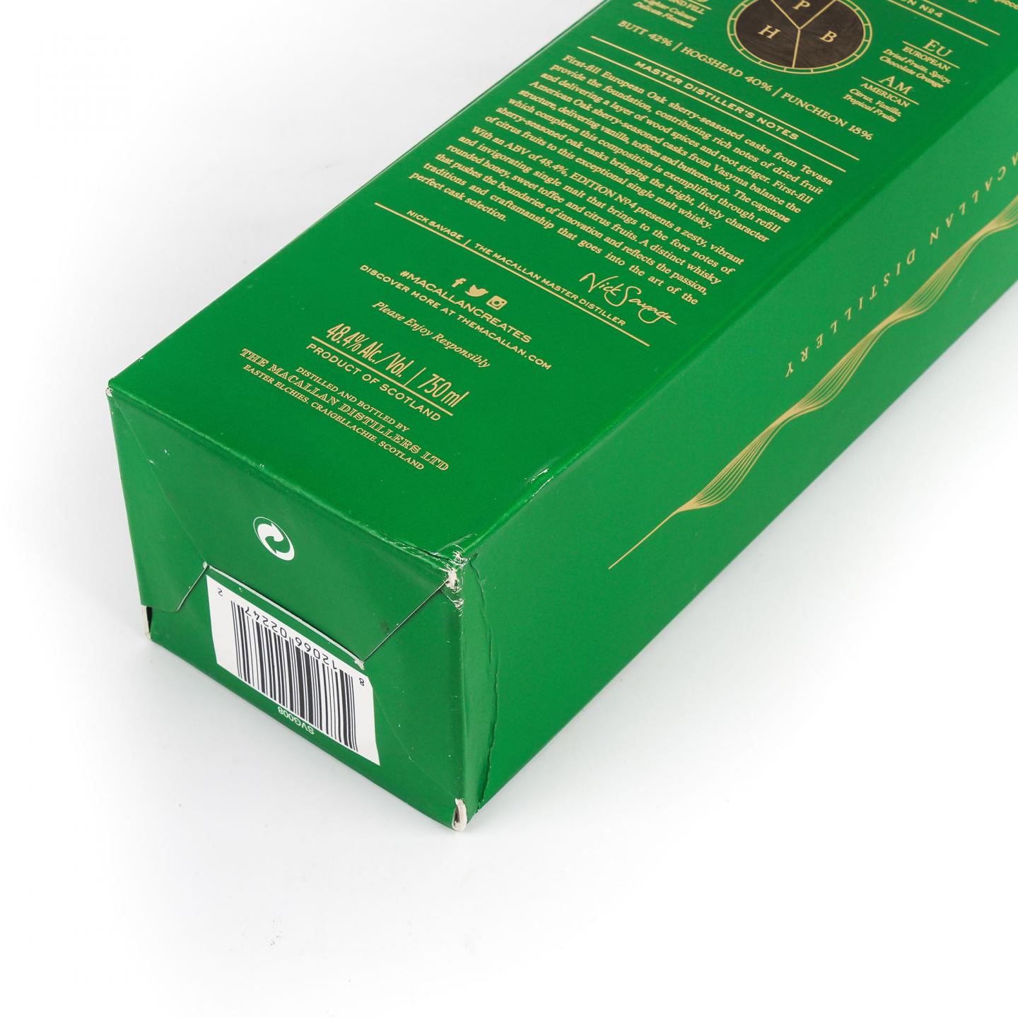 Macallan 麦卡伦 Edition No.4 绿标 750ml