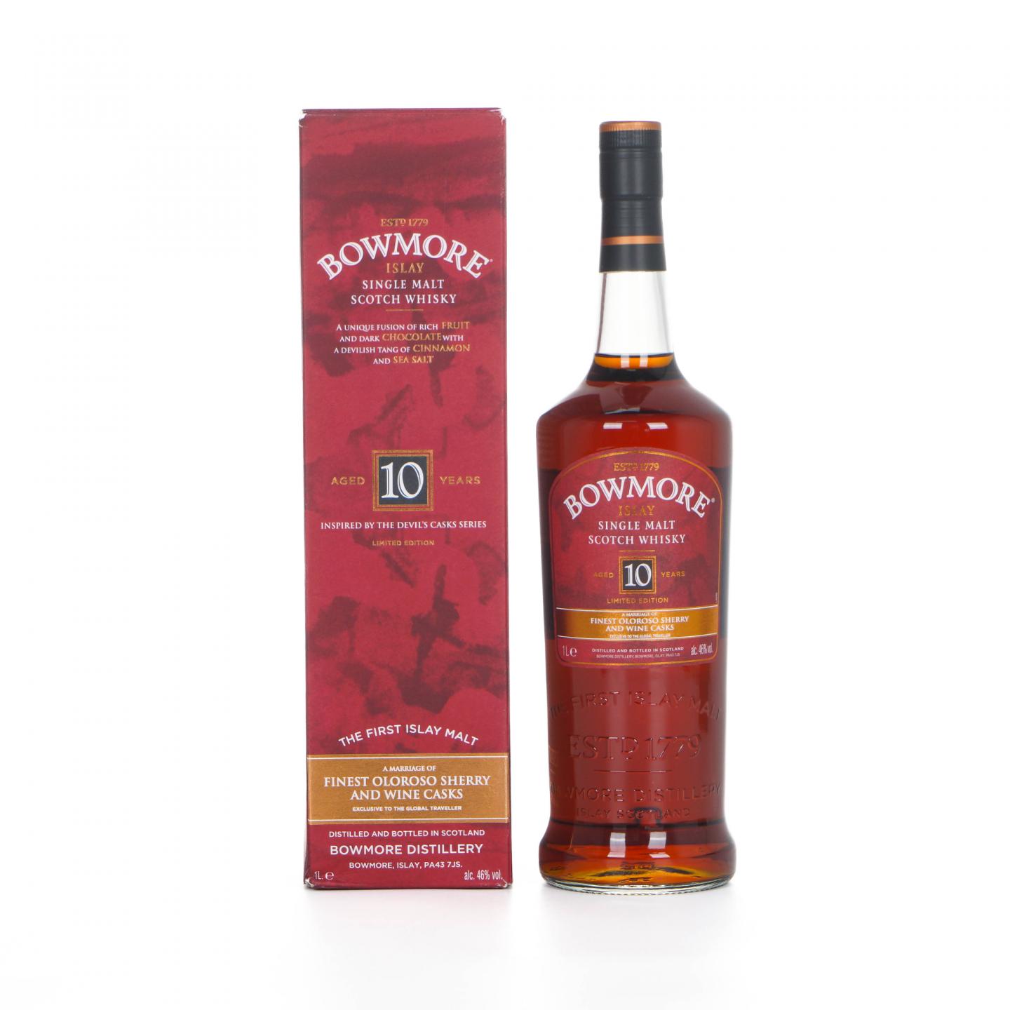 Bowmore 波摩 10年 恶魔桶延续版 1升装