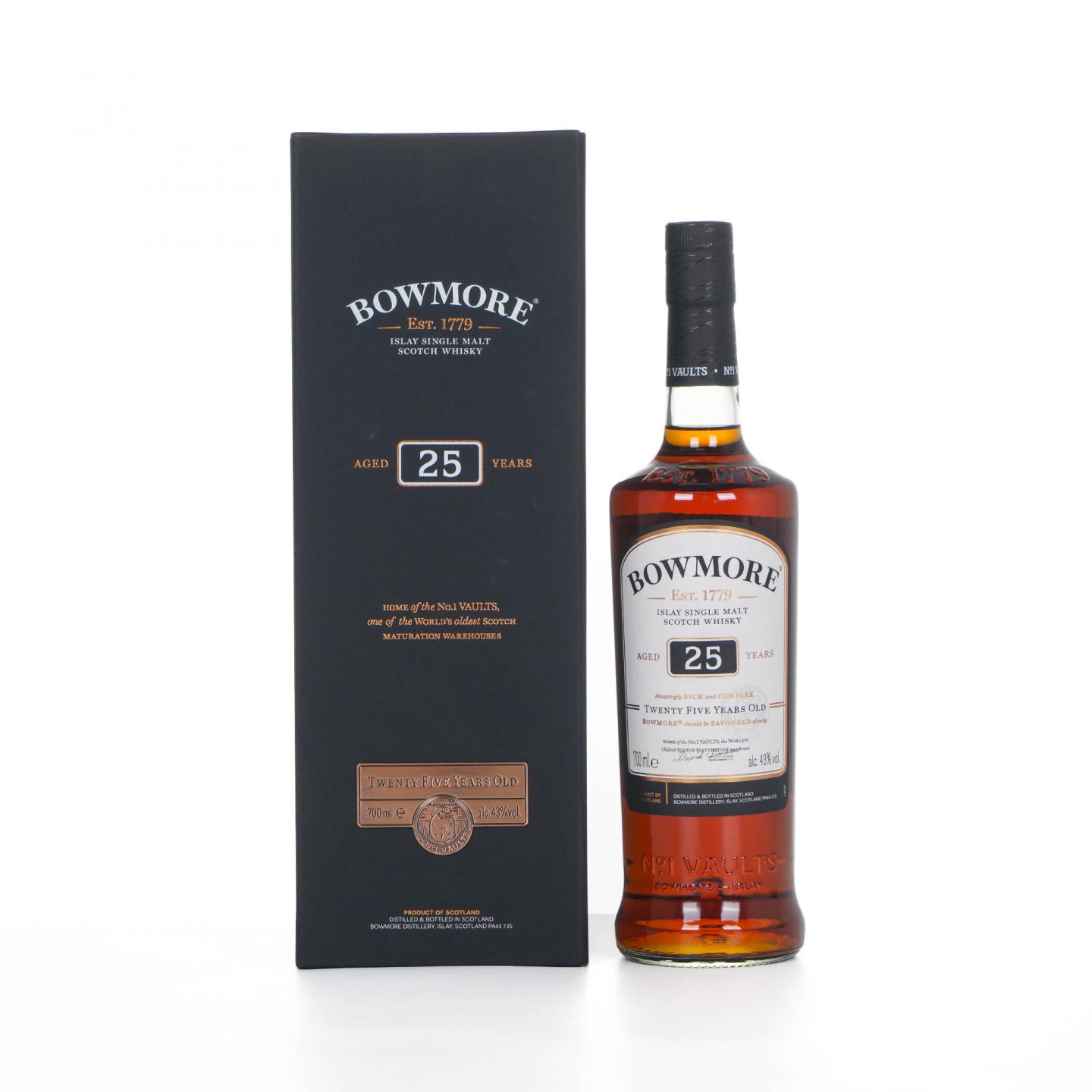 Bowmore 波摩 25年 单一麦芽 43%