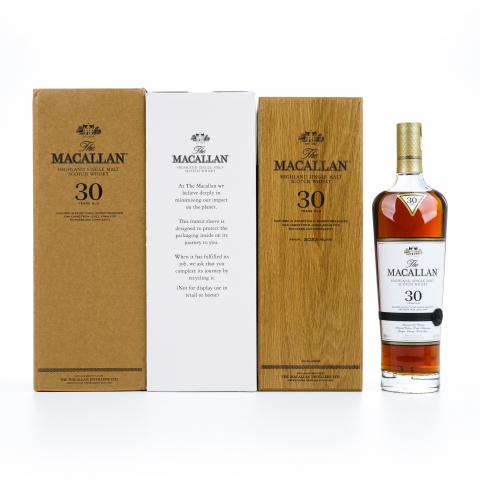 【附X光图】Macallan 麦卡伦 30年 2023 黑腰带 雪莉桶 木礼盒