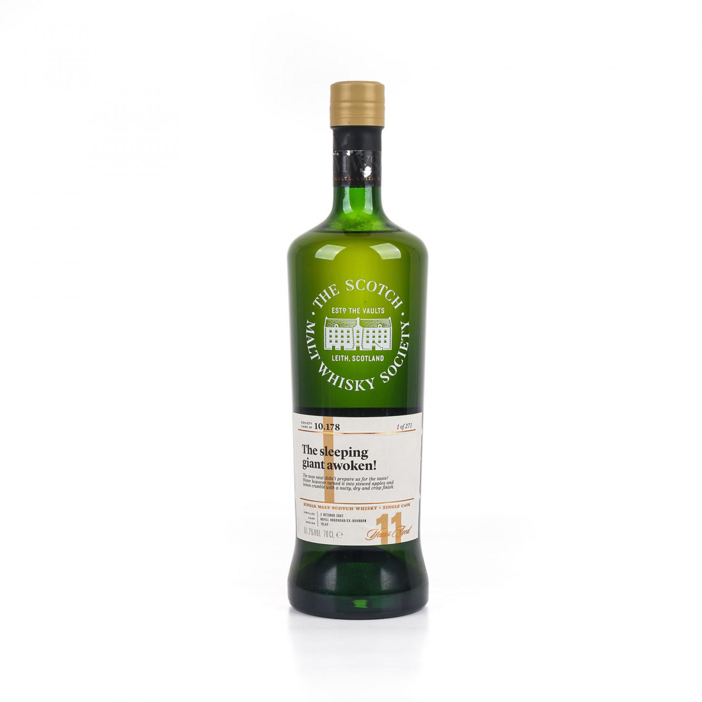 SMWS 10.178 布纳哈本 11年 2007