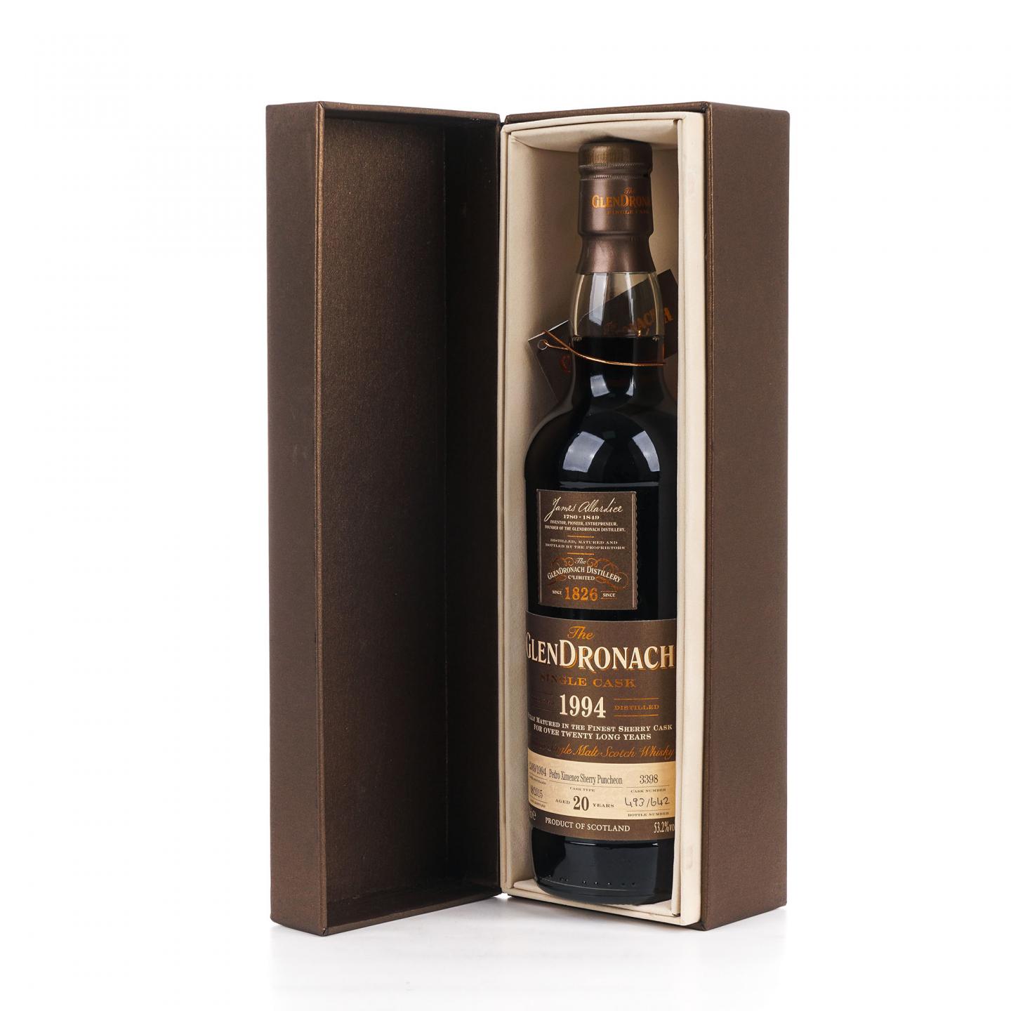Glendronach 格兰多纳 20年 1994-2015 雪莉单桶#3398