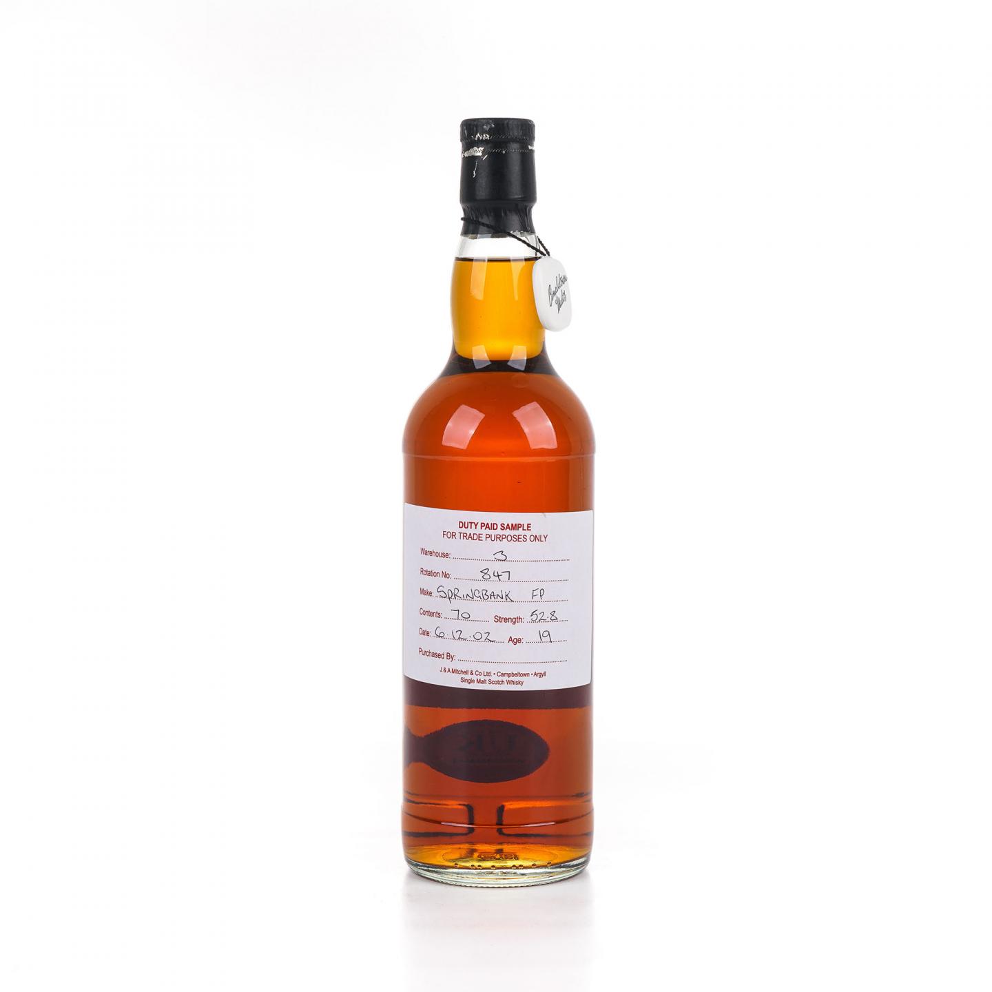 Springbank 云顶 19年 2002 完税瓶 52.8%