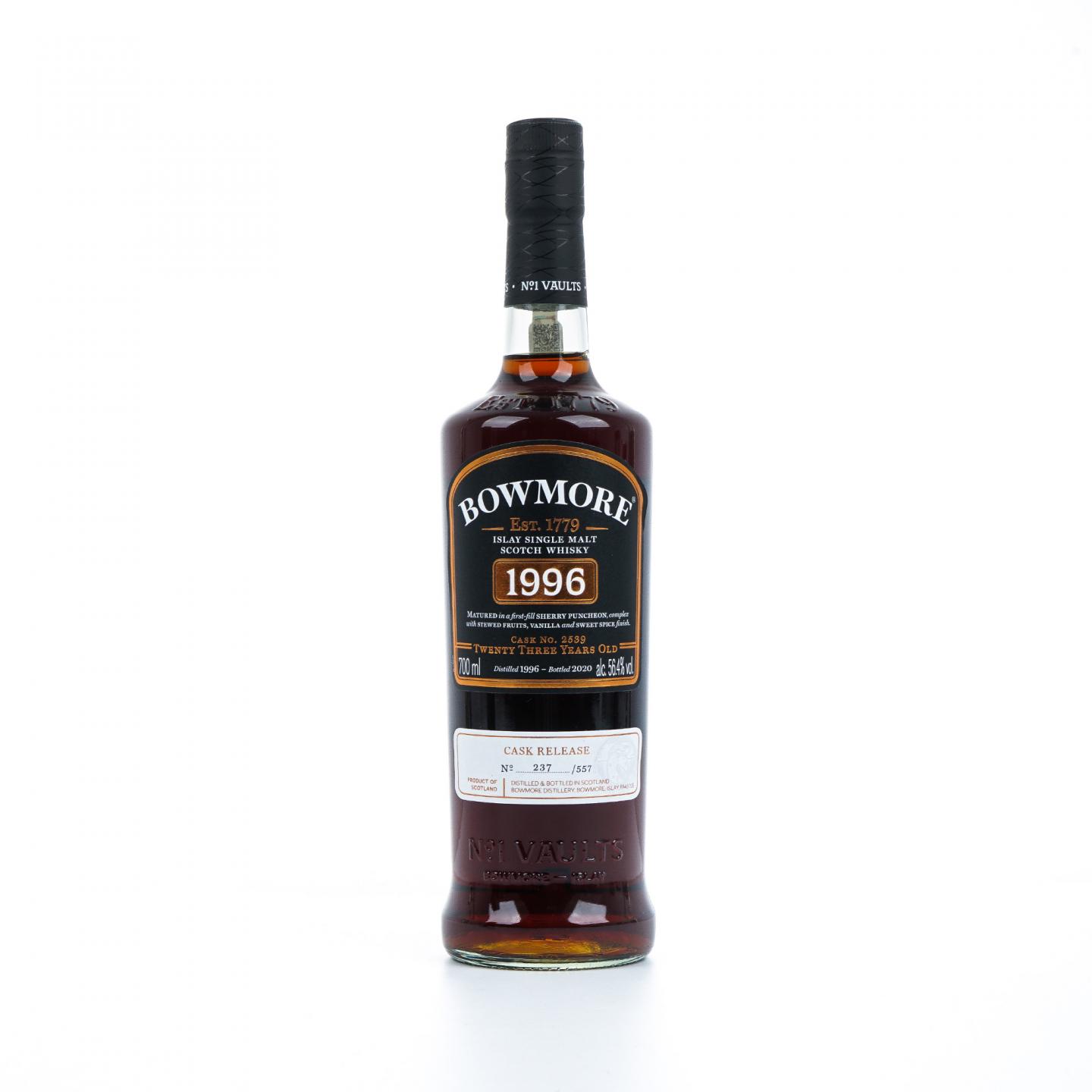 Bowmore 波摩 23年 1996-2020 初填雪莉桶#2539