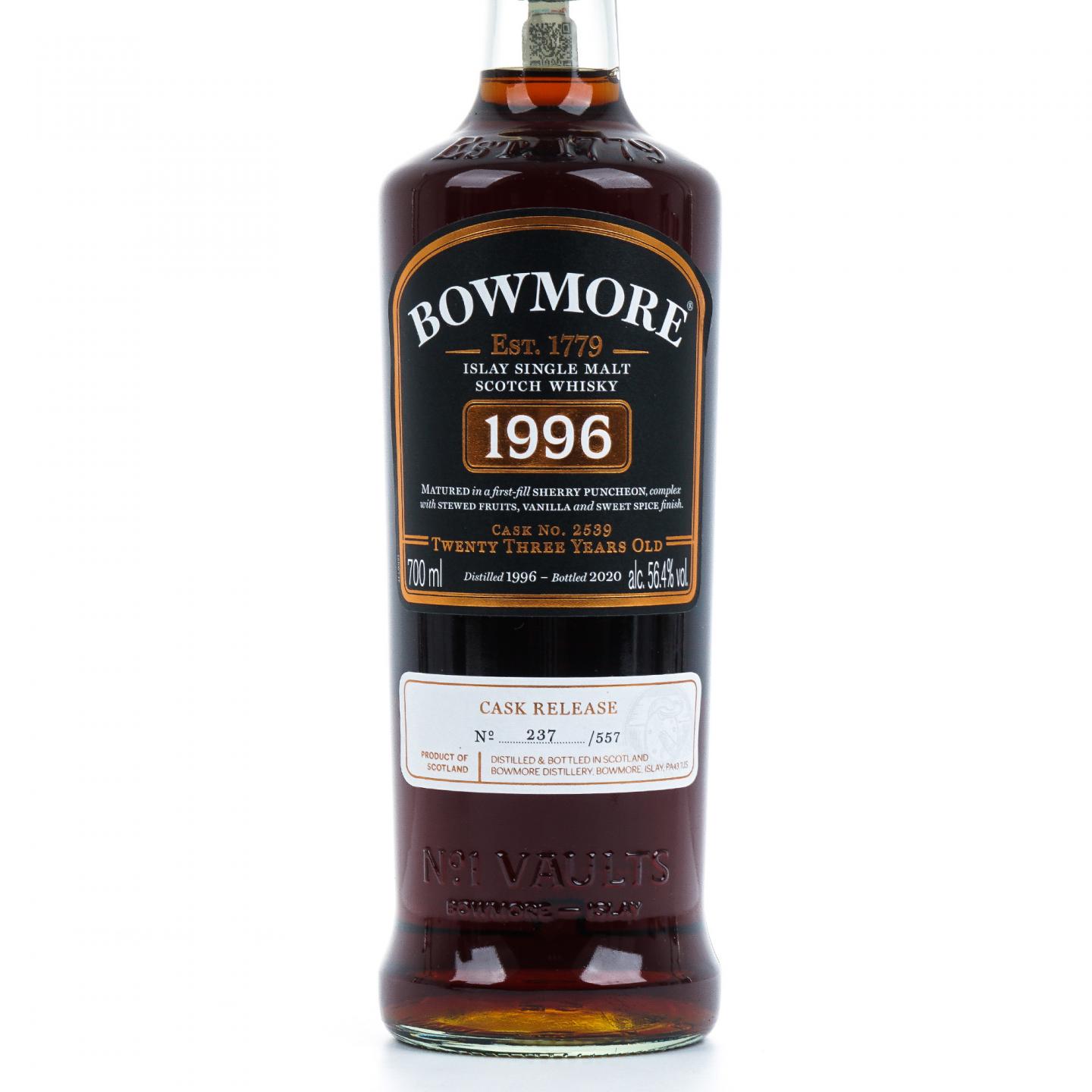 Bowmore 波摩 23年 1996-2020 初填雪莉桶#2539