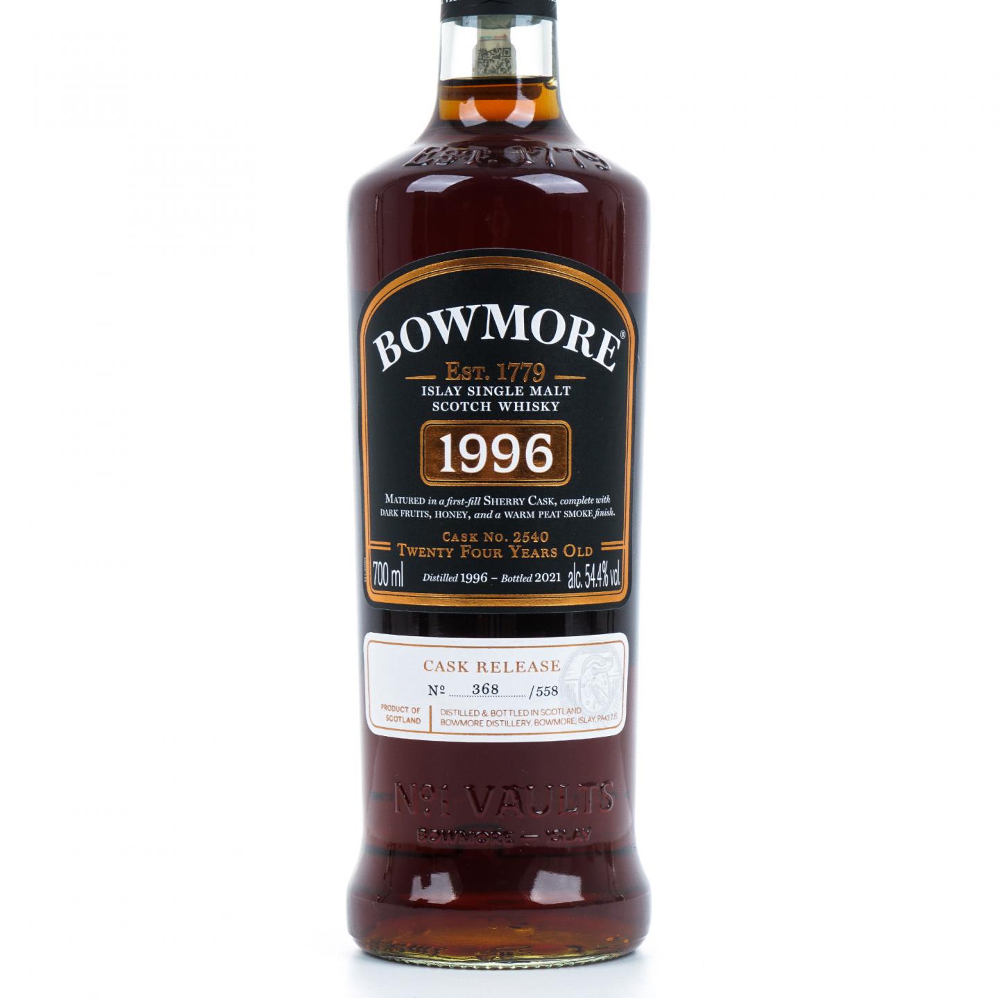 Bowmore 波摩 24年 1996-2021 初填雪莉桶#2540 行货