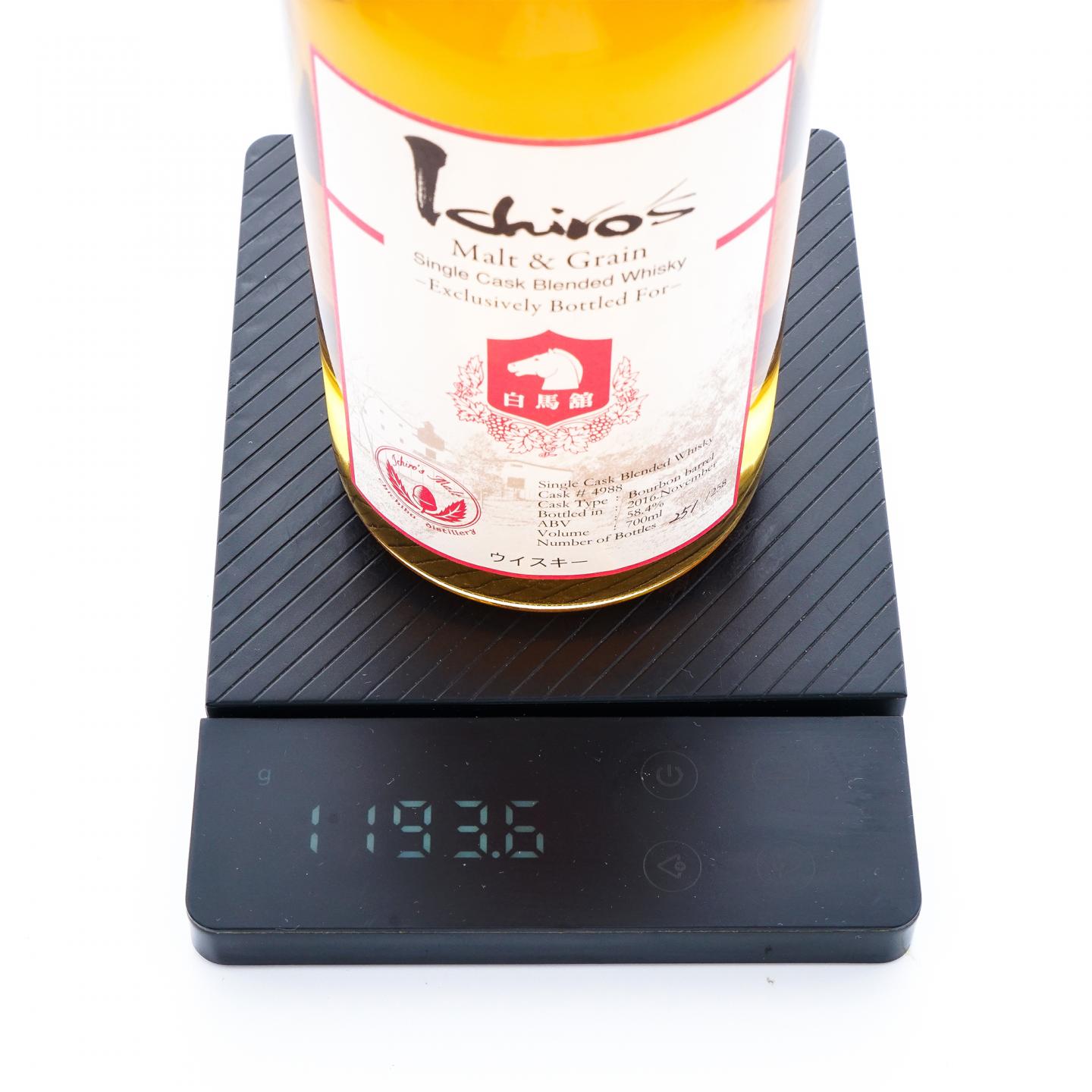 秩父 2016 波本单桶#4988 调和