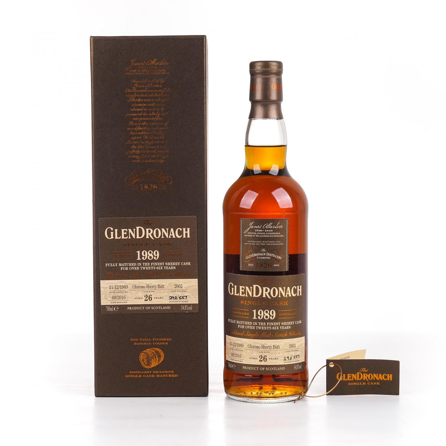 Glendronach 格兰多纳 26年 1989-2016 雪莉单桶#2662