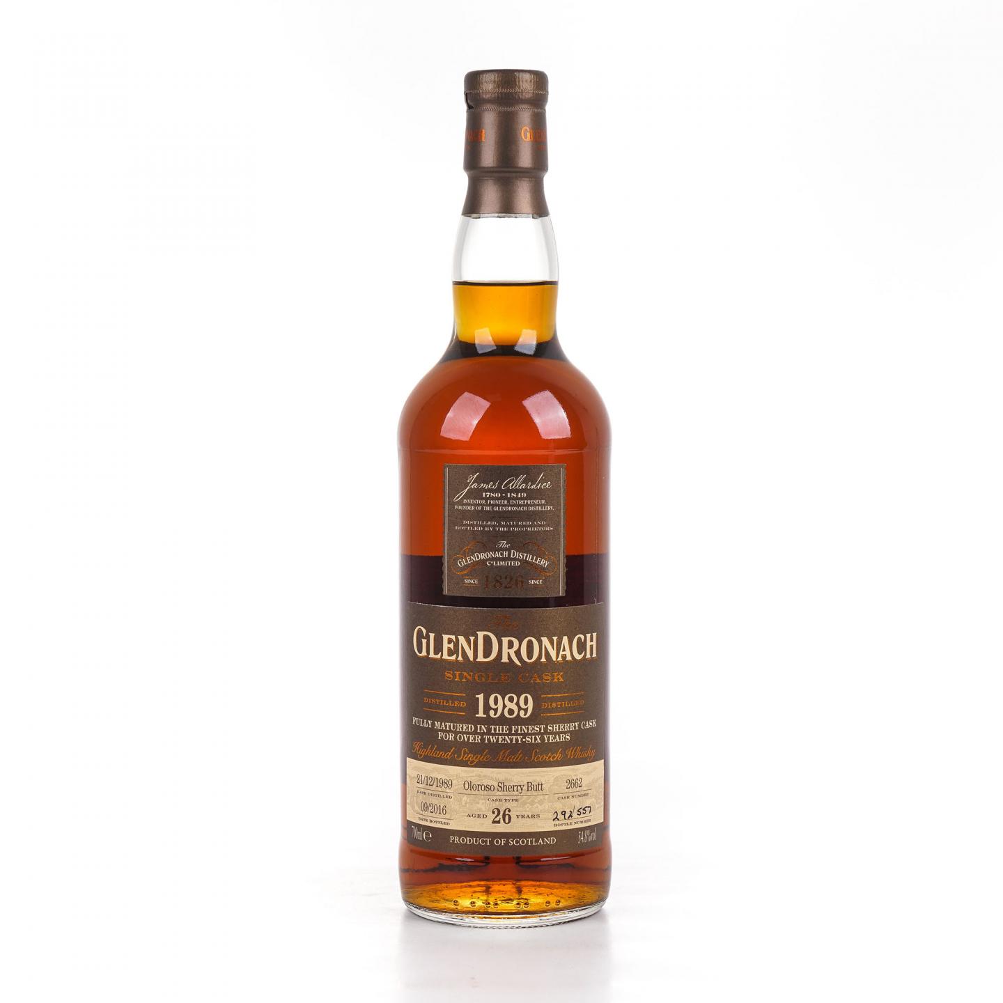 Glendronach 格兰多纳 26年 1989-2016 雪莉单桶#2662