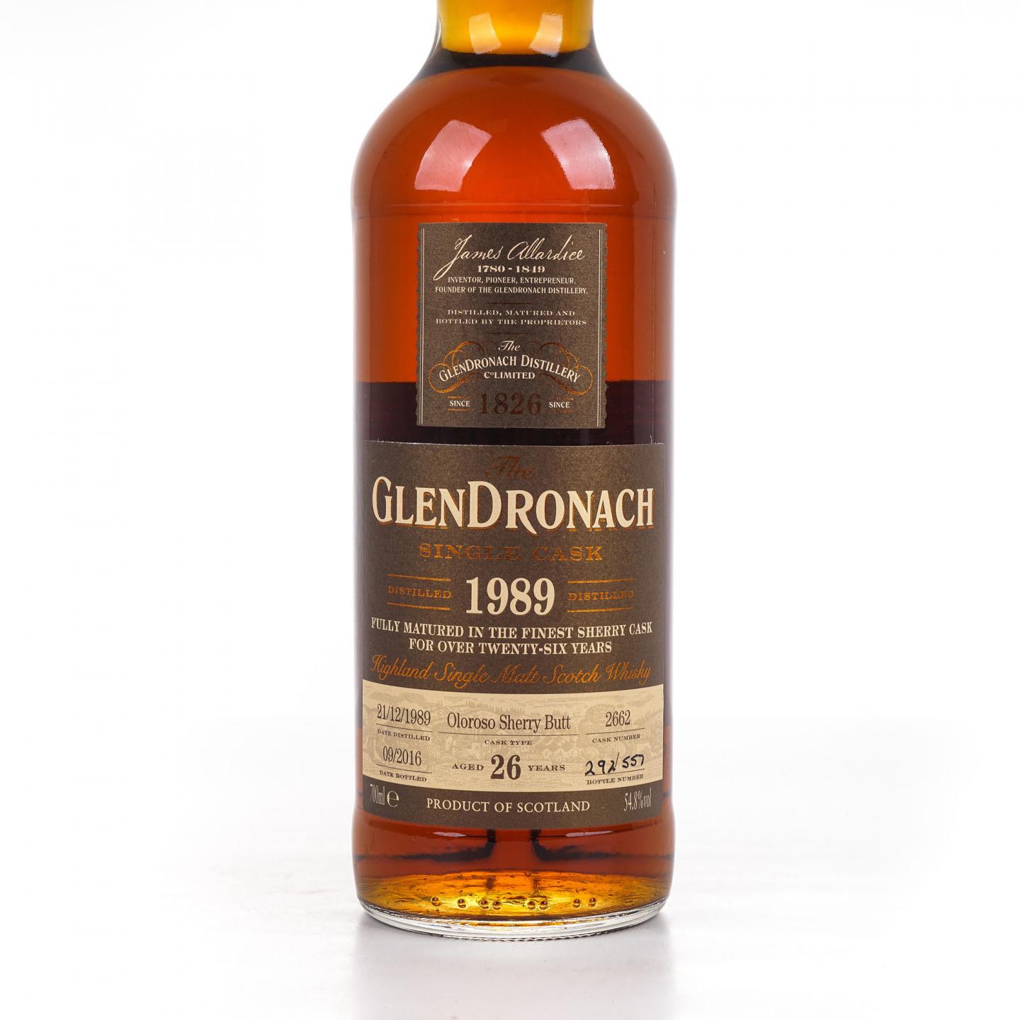 Glendronach 格兰多纳 26年 1989-2016 雪莉单桶#2662