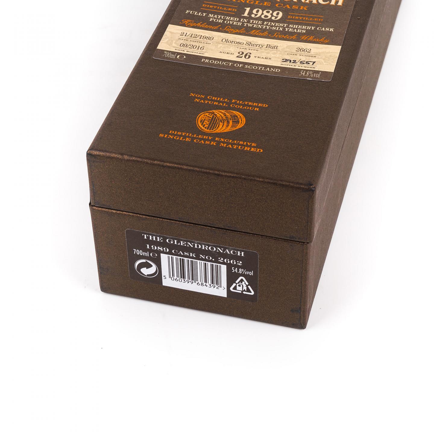 Glendronach 格兰多纳 26年 1989-2016 雪莉单桶#2662