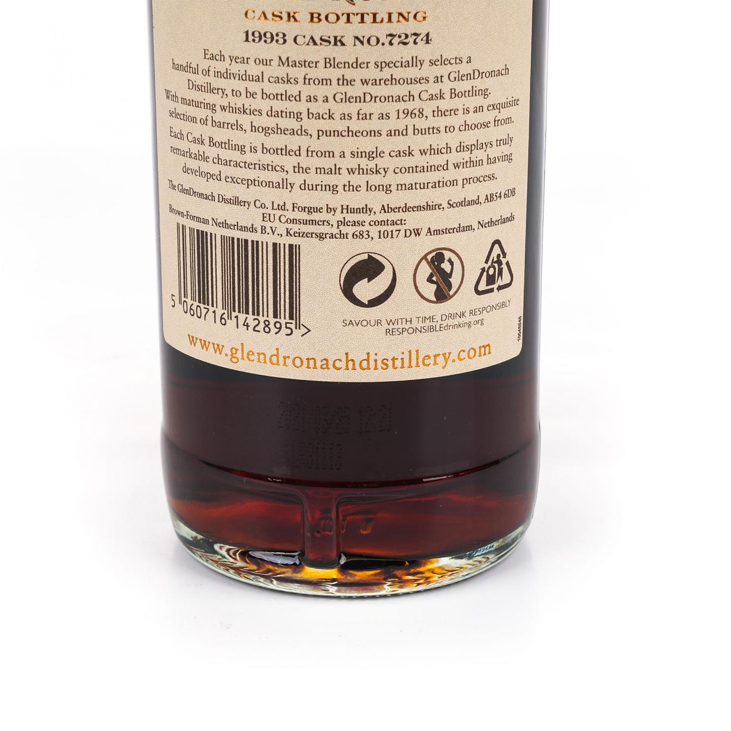 Glendronach 格兰多纳 27年 1993-2021 雪莉桶#7274